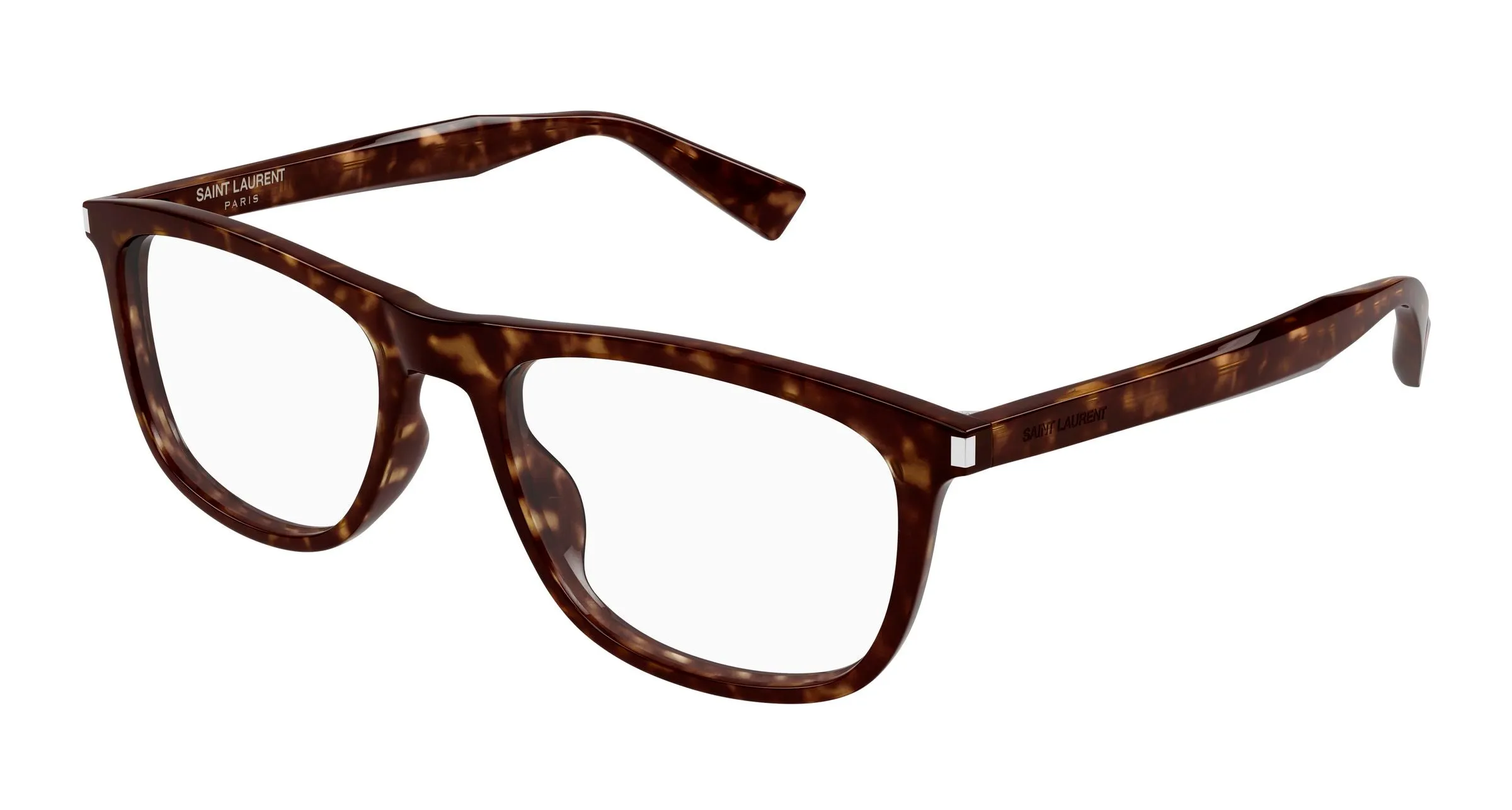 SAINT LAURENT SL 812 002 Montature da vista Acetato Havana Trasparente Squadrata - immagine 1