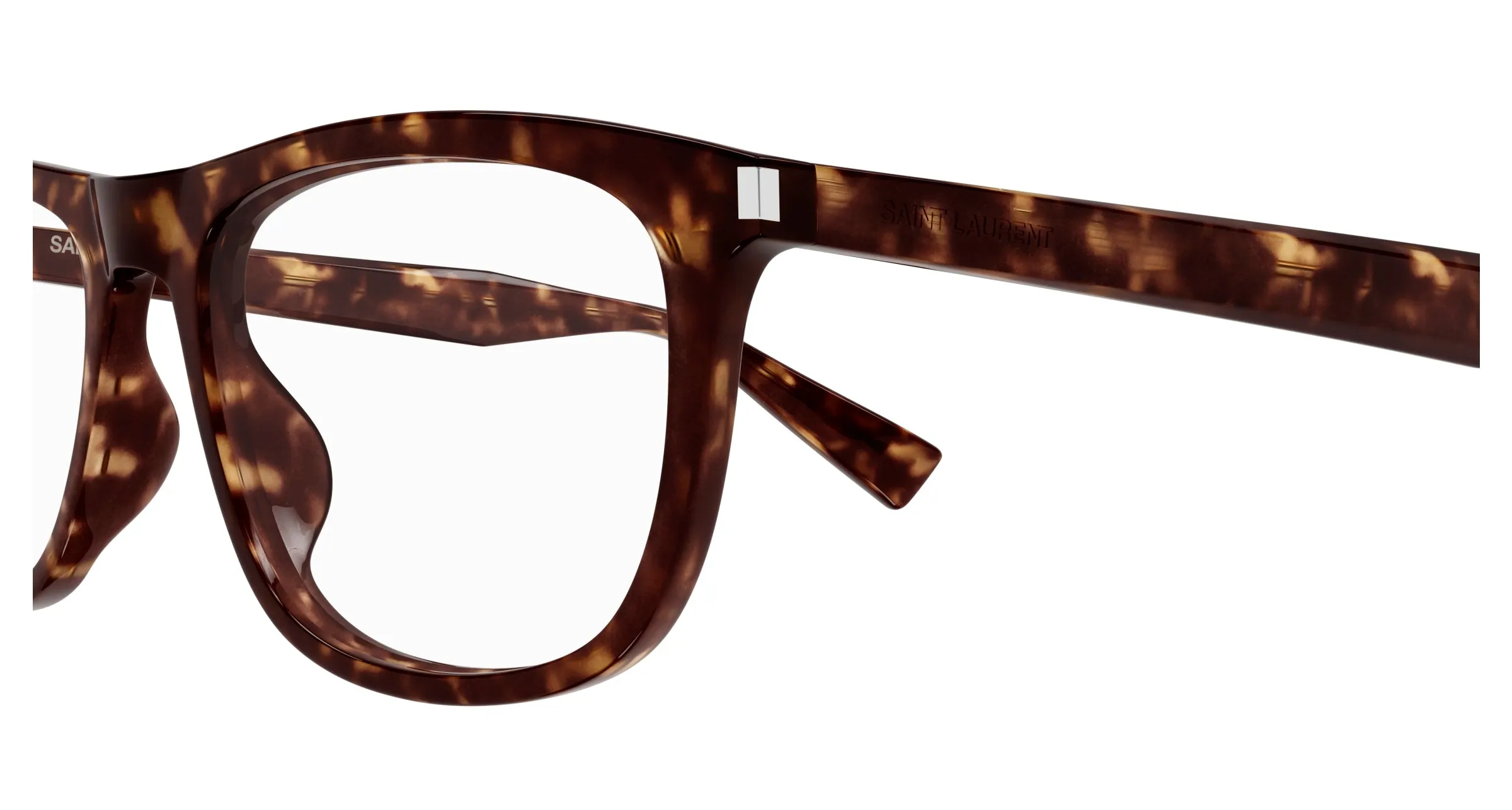 SAINT LAURENT SL 812 002 Montature da vista Acetato Havana Trasparente Squadrata - immagine 3