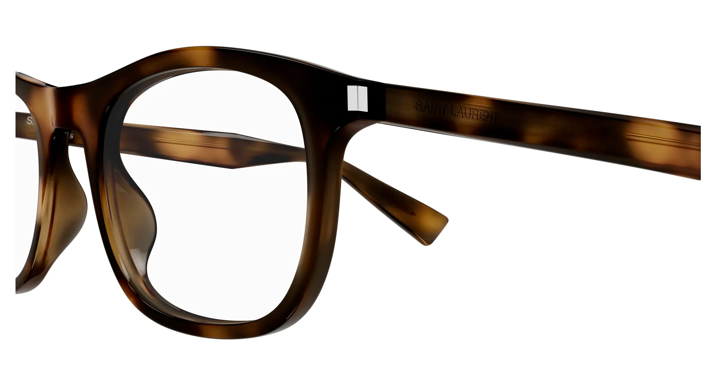 SAINT LAURENT SL 811 003 Montature da vista Acetato Havana Trasparente Squadrata - immagine 3