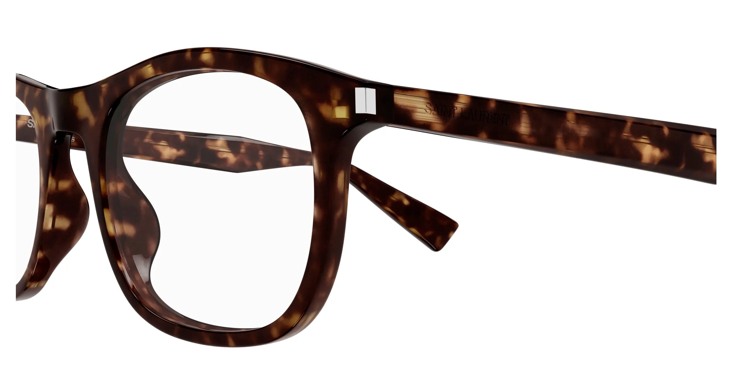 SAINT LAURENT SL 811 002 Montature da vista Acetato Havana Trasparente Squadrata - immagine 3