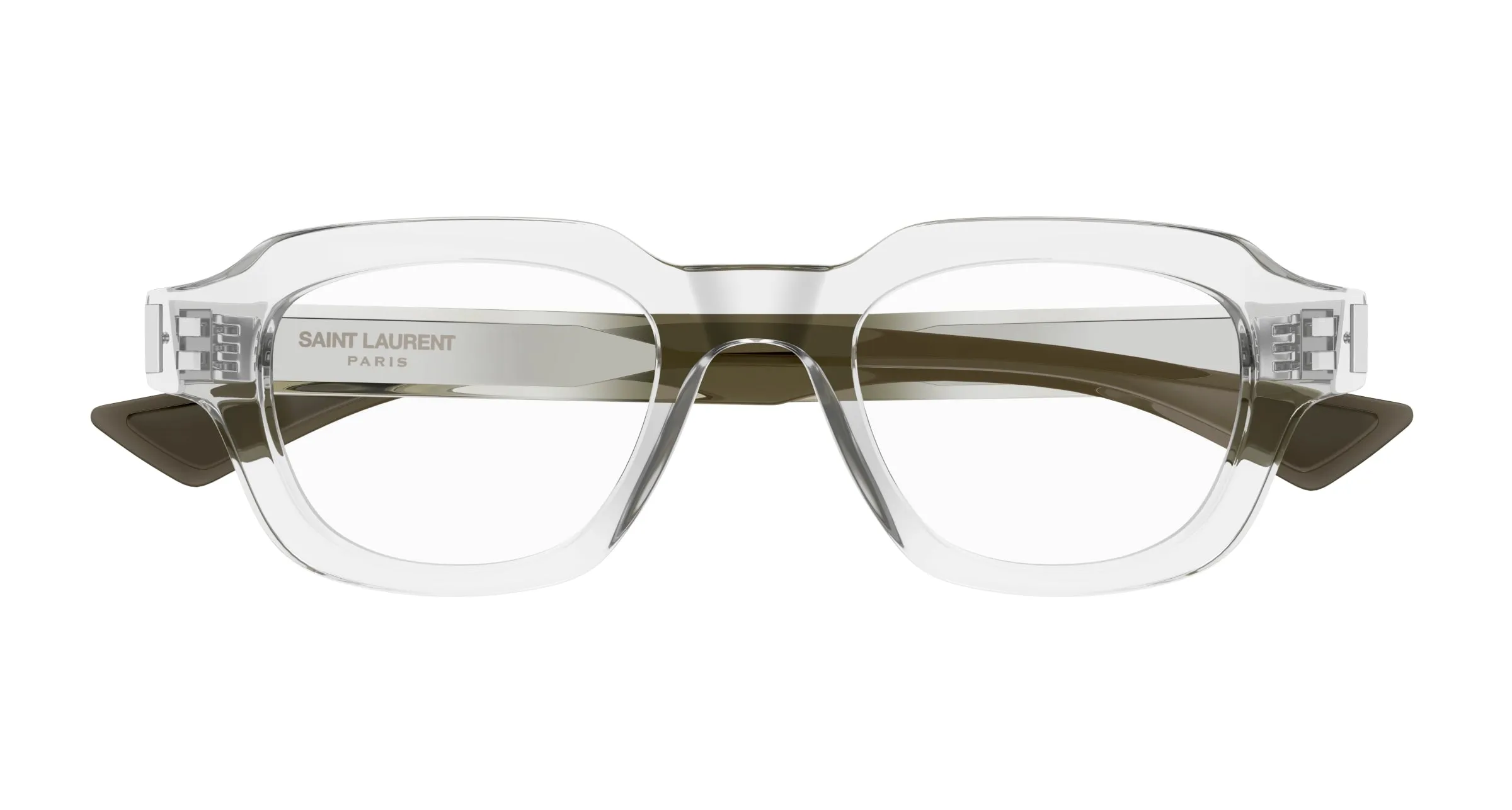 SAINT LAURENT SL 791 OPT 004 Montature da vista Acetato Cristallo Trasparente Squadrata - immagine 2