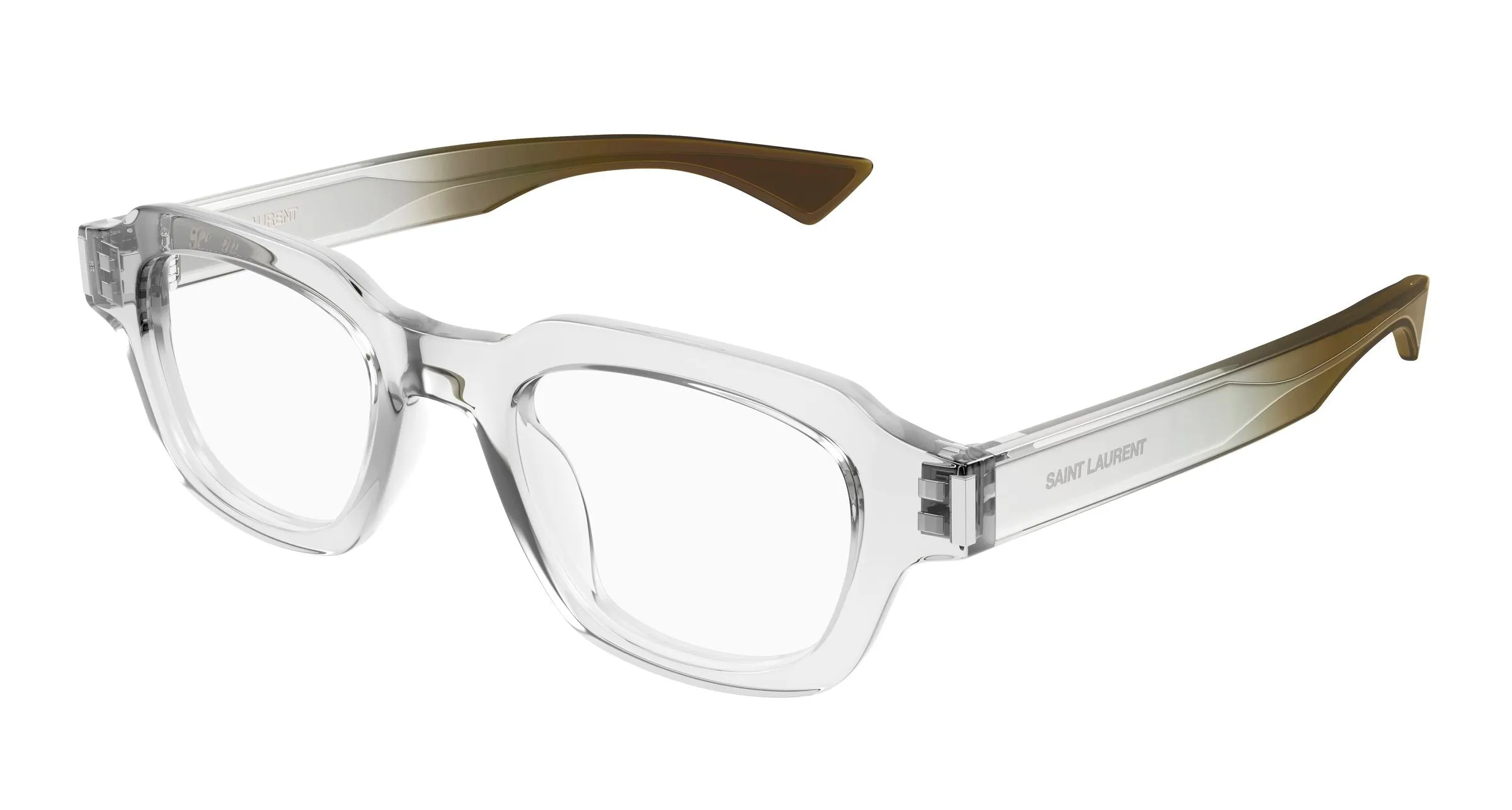 SAINT LAURENT SL 791 OPT 003 Montature da vista Acetato Cristallo Trasparente Squadrata - immagine 1