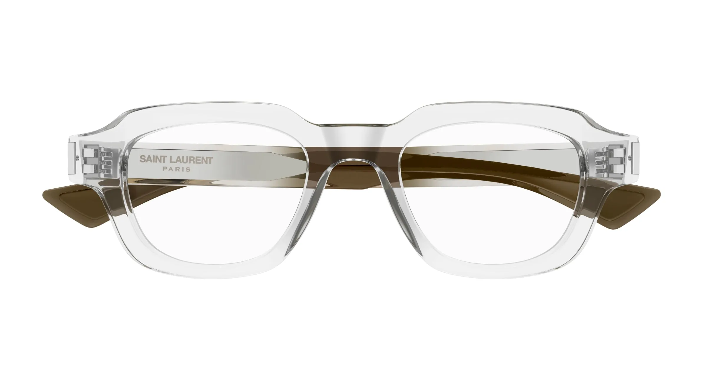SAINT LAURENT SL 791 OPT 003 Montature da vista Acetato Cristallo Trasparente Squadrata - immagine 2