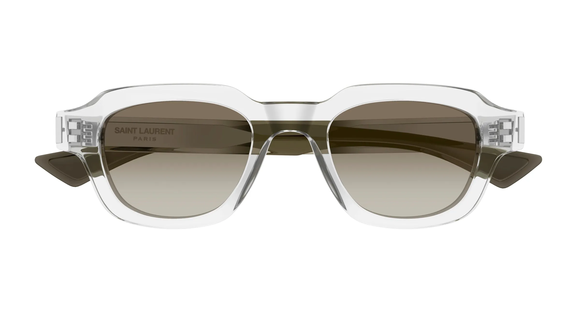 SAINT LAURENT SL 791 004 Occhiali da sole Acetato Cristallo Verde Squadrata - immagine 2