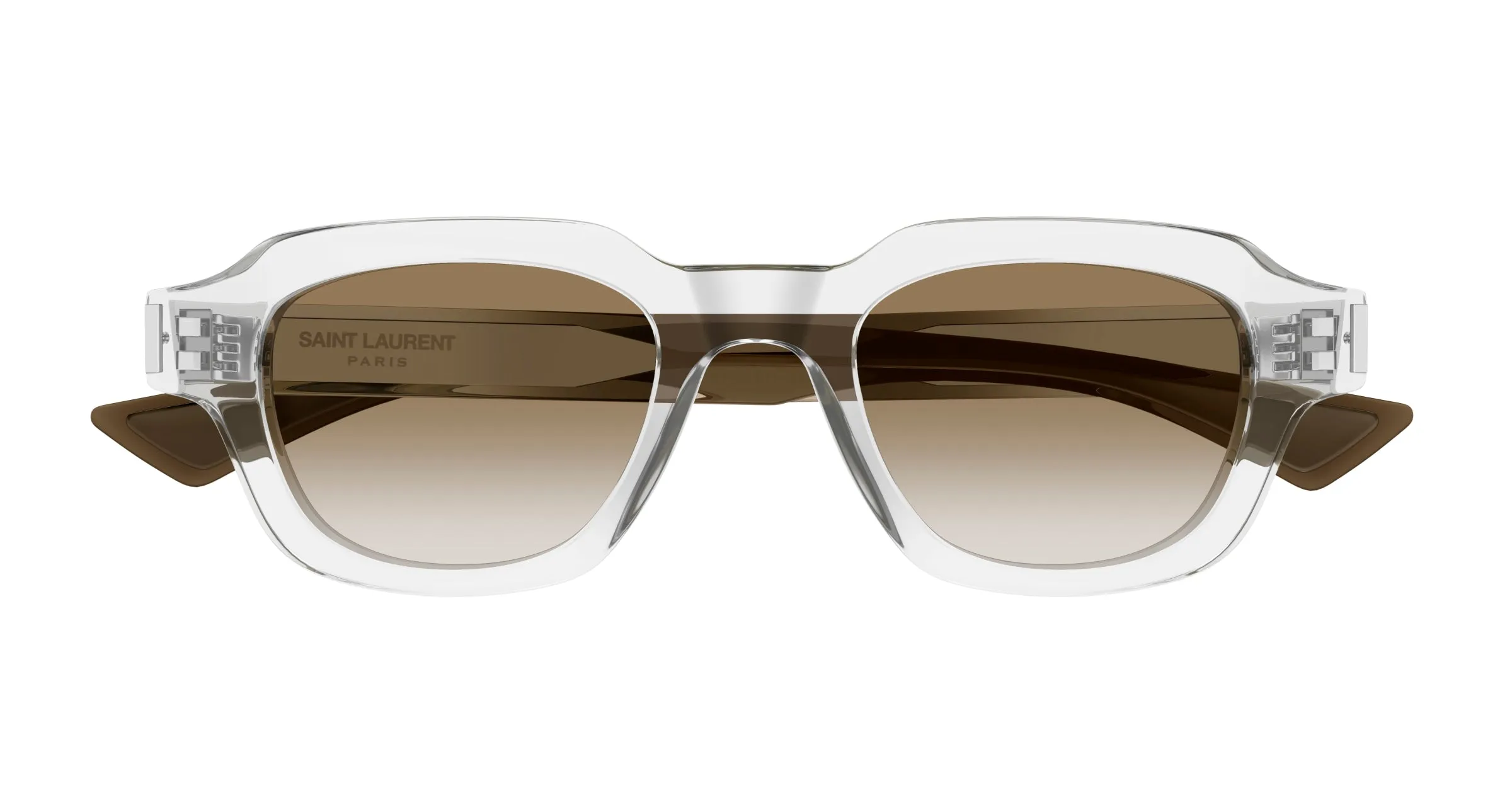 SAINT LAURENT SL 791 003 Occhiali da sole Acetato Cristallo Marrone Squadrata - immagine 2