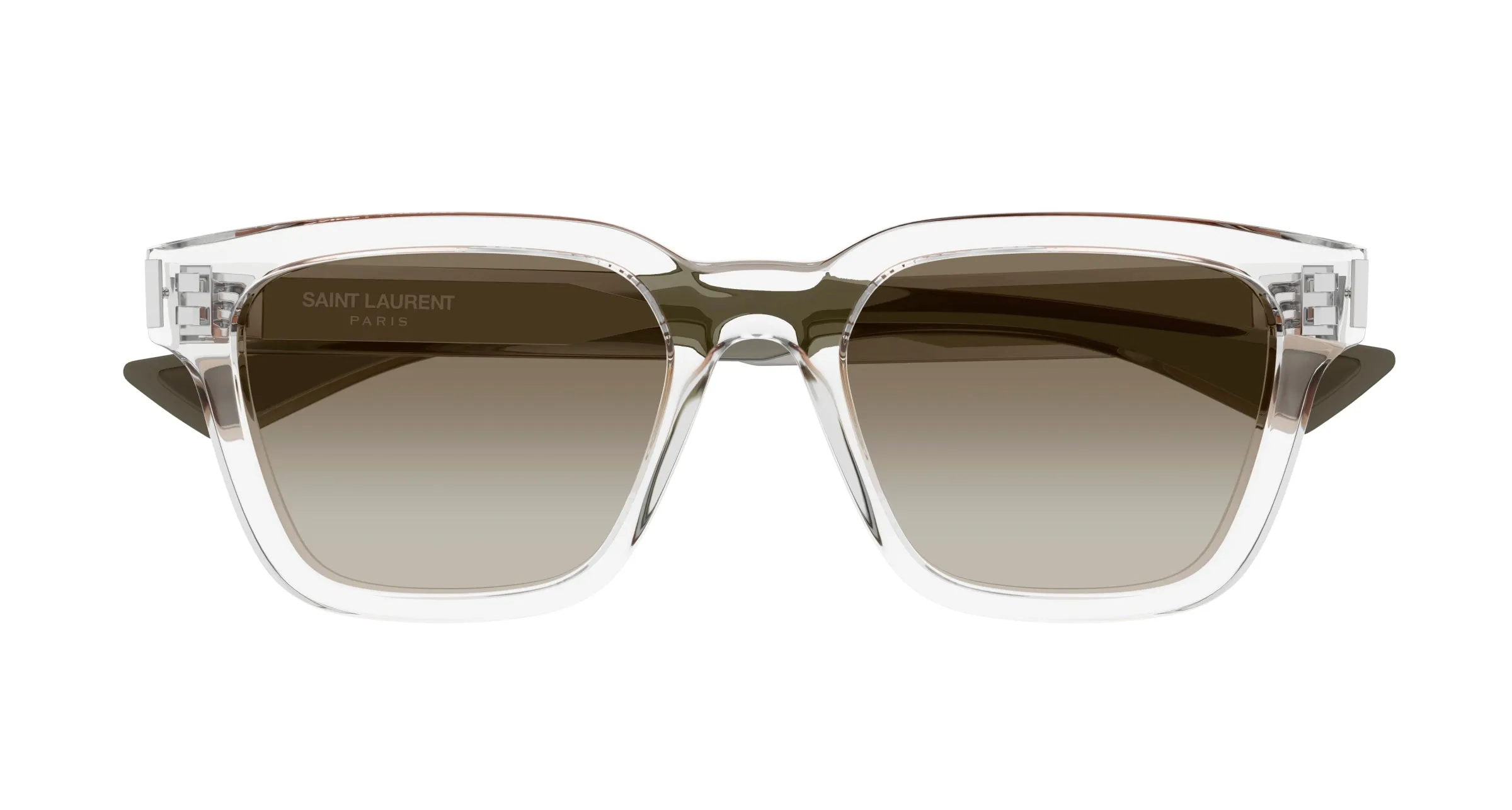 SAINT LAURENT SL 790 005 Occhiali da sole Acetato Cristallo Verde Squadrata - immagine 2
