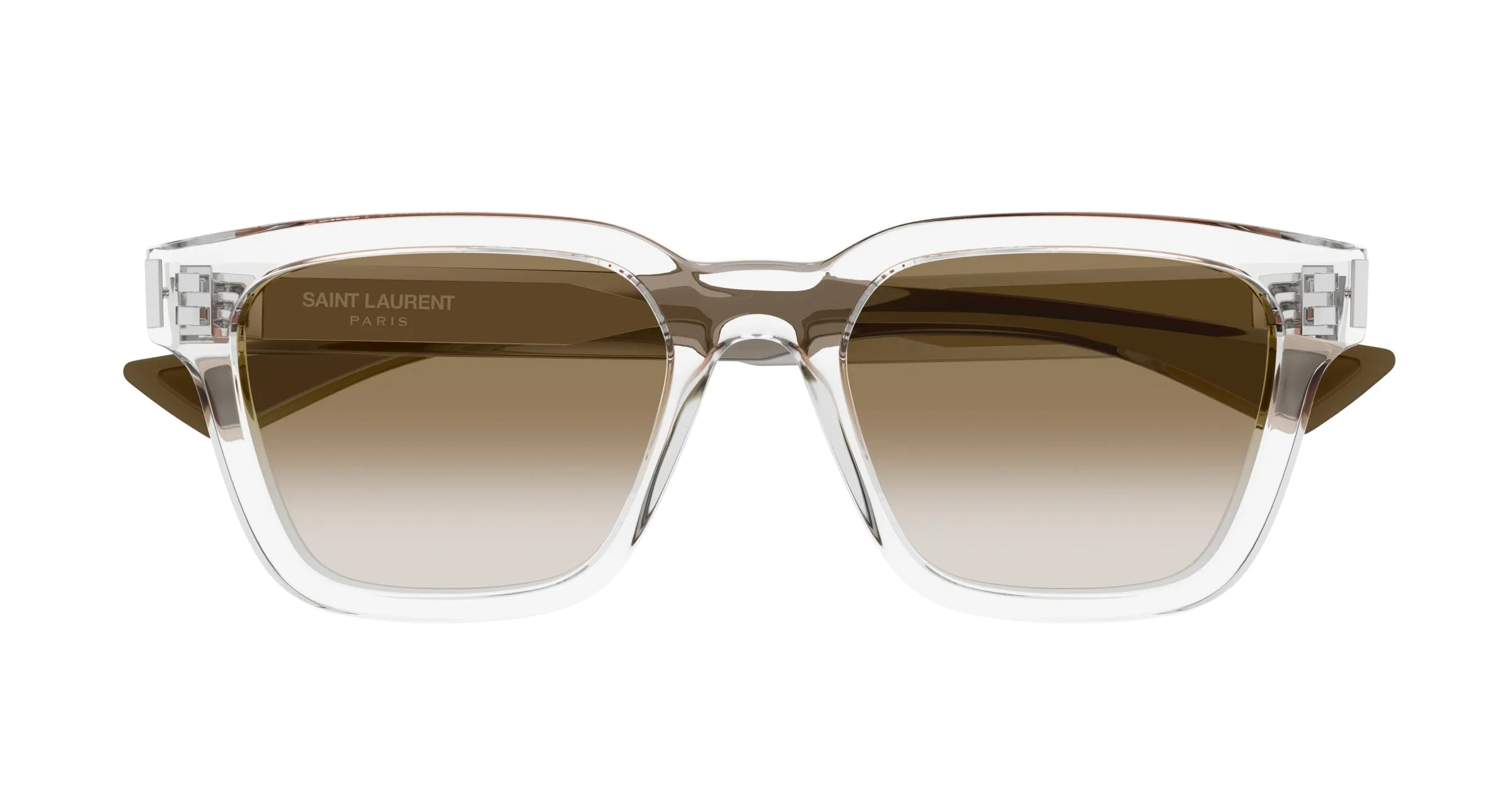 SAINT LAURENT SL 790 004 Occhiali da sole Acetato Cristallo Marrone Squadrata - immagine 2