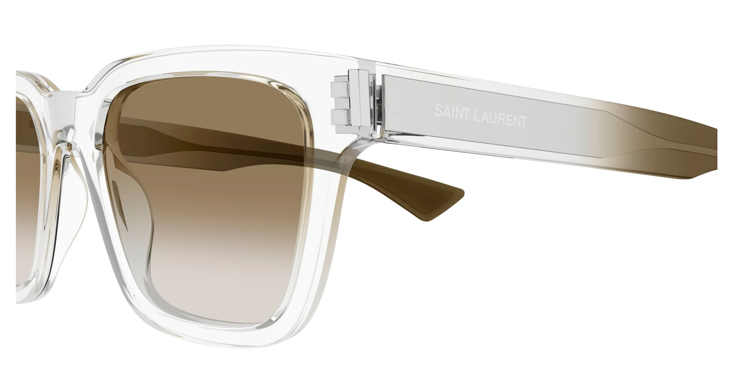 SAINT LAURENT SL 790 004 Occhiali da sole Acetato Cristallo Marrone Squadrata - immagine 3