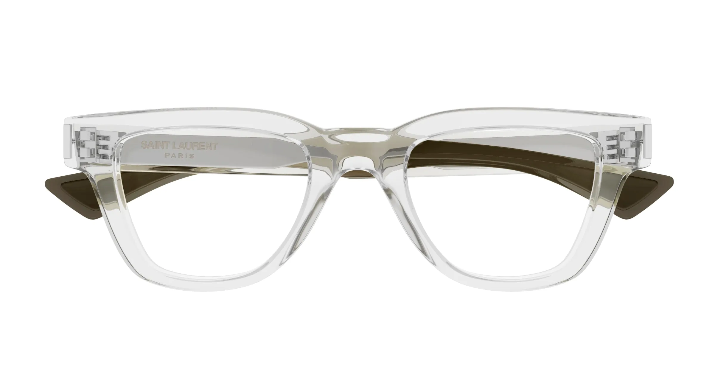 SAINT LAURENT SL 789 JACQUES OPT 004 Montature da vista Acetato Cristallo Trasparente Squadrata ["Antiriflesso"] - immagine 2