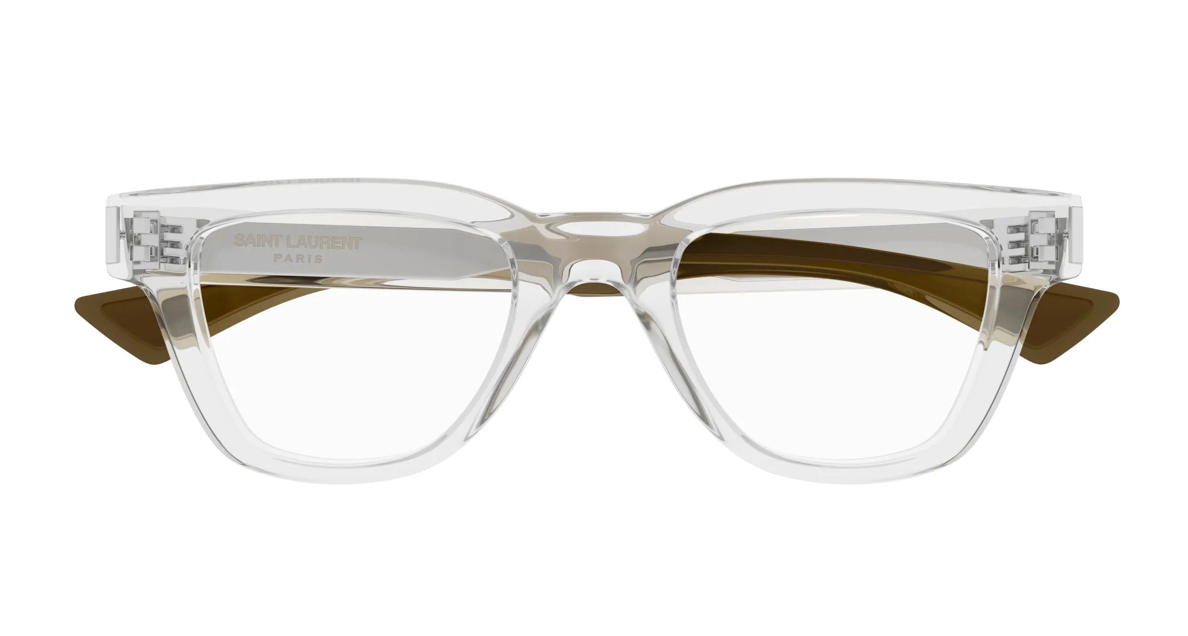 SAINT LAURENT SL 789 JACQUES OPT 003 Montature da vista Acetato Cristallo Trasparente Squadrata ["Antiriflesso"] - immagine 2