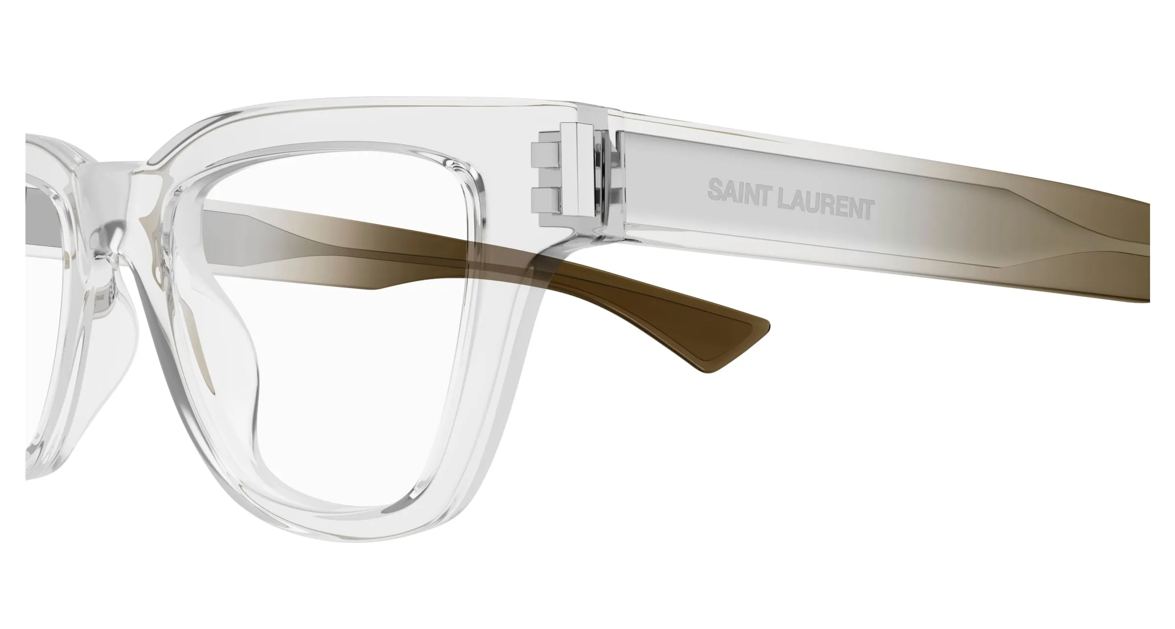 SAINT LAURENT SL 789 JACQUES OPT 003 Montature da vista Acetato Cristallo Trasparente Squadrata ["Antiriflesso"] - immagine 3