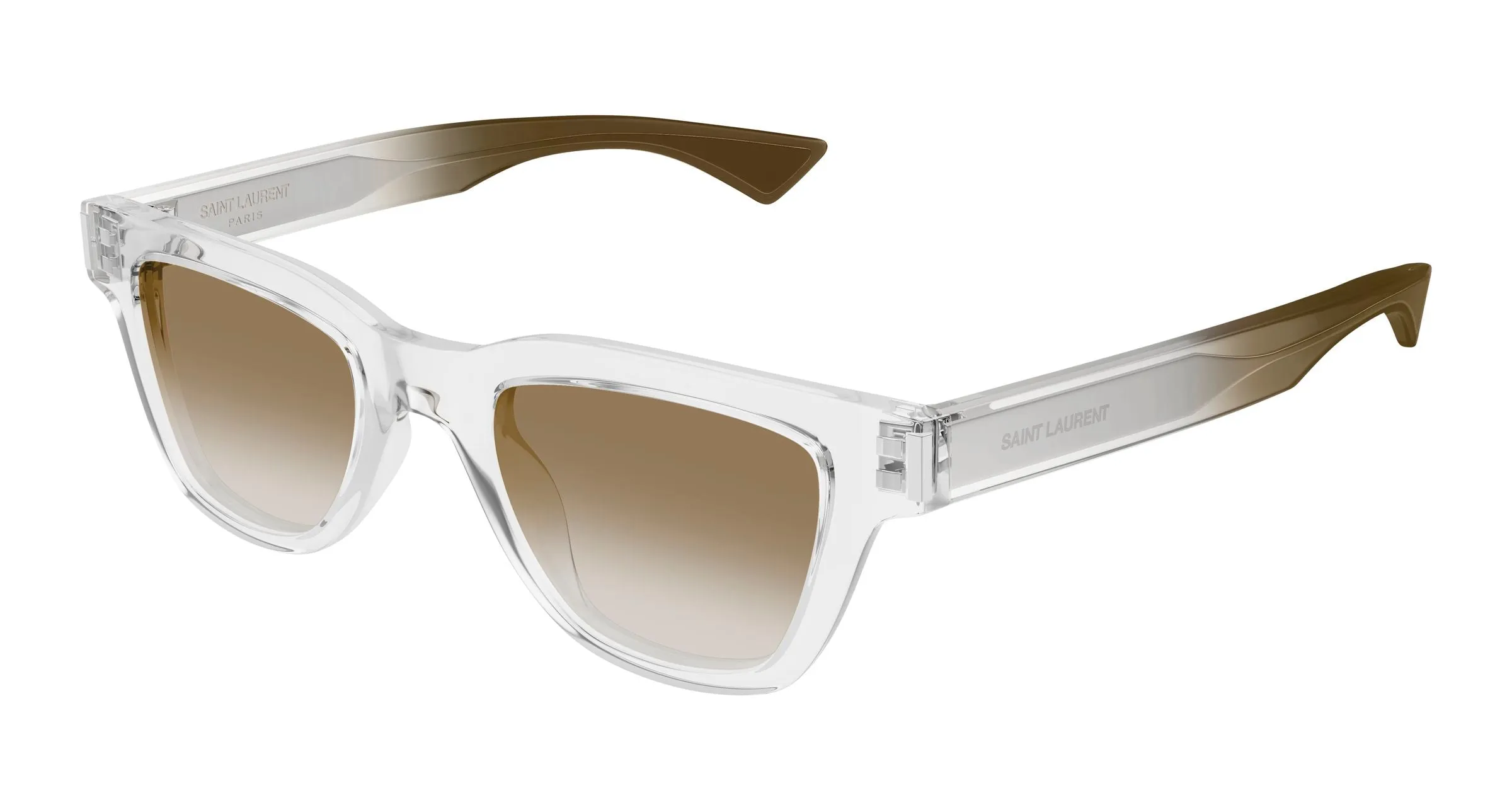 SAINT LAURENT SL 789 JACQUES 003 Occhiali da sole Acetato Cristallo Marrone Squadrata - immagine 1