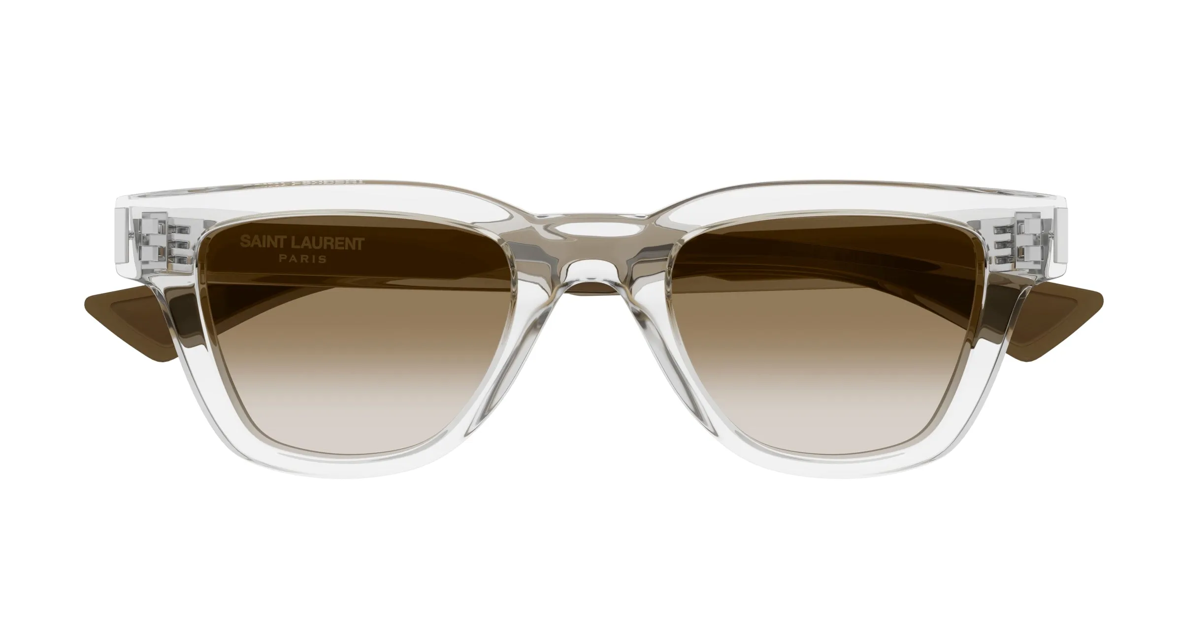 SAINT LAURENT SL 789 JACQUES 003 Occhiali da sole Acetato Cristallo Marrone Squadrata - immagine 2