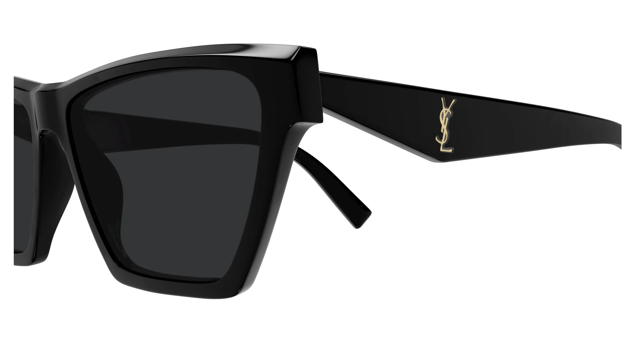 SAINT LAURENT SL M103 005 Occhiali da sole Acetato Nero Nero Cat Eye - immagine 3