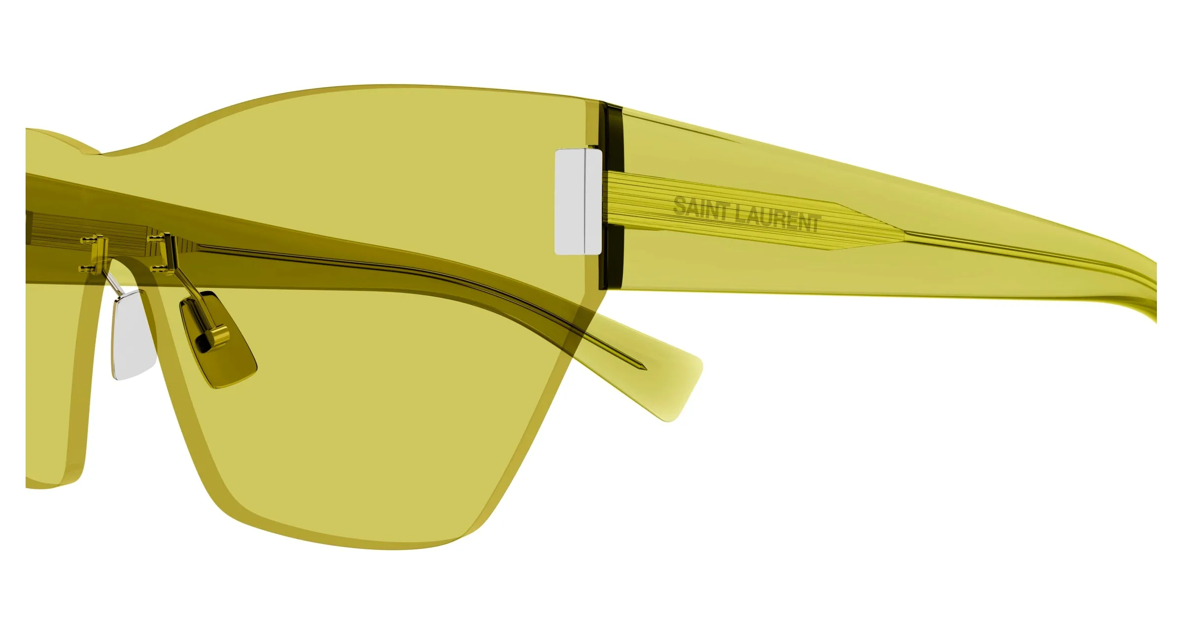 SAINT LAURENT SL 755 003 Occhiali da sole Nylon Giallo Cat Eye - immagine 3