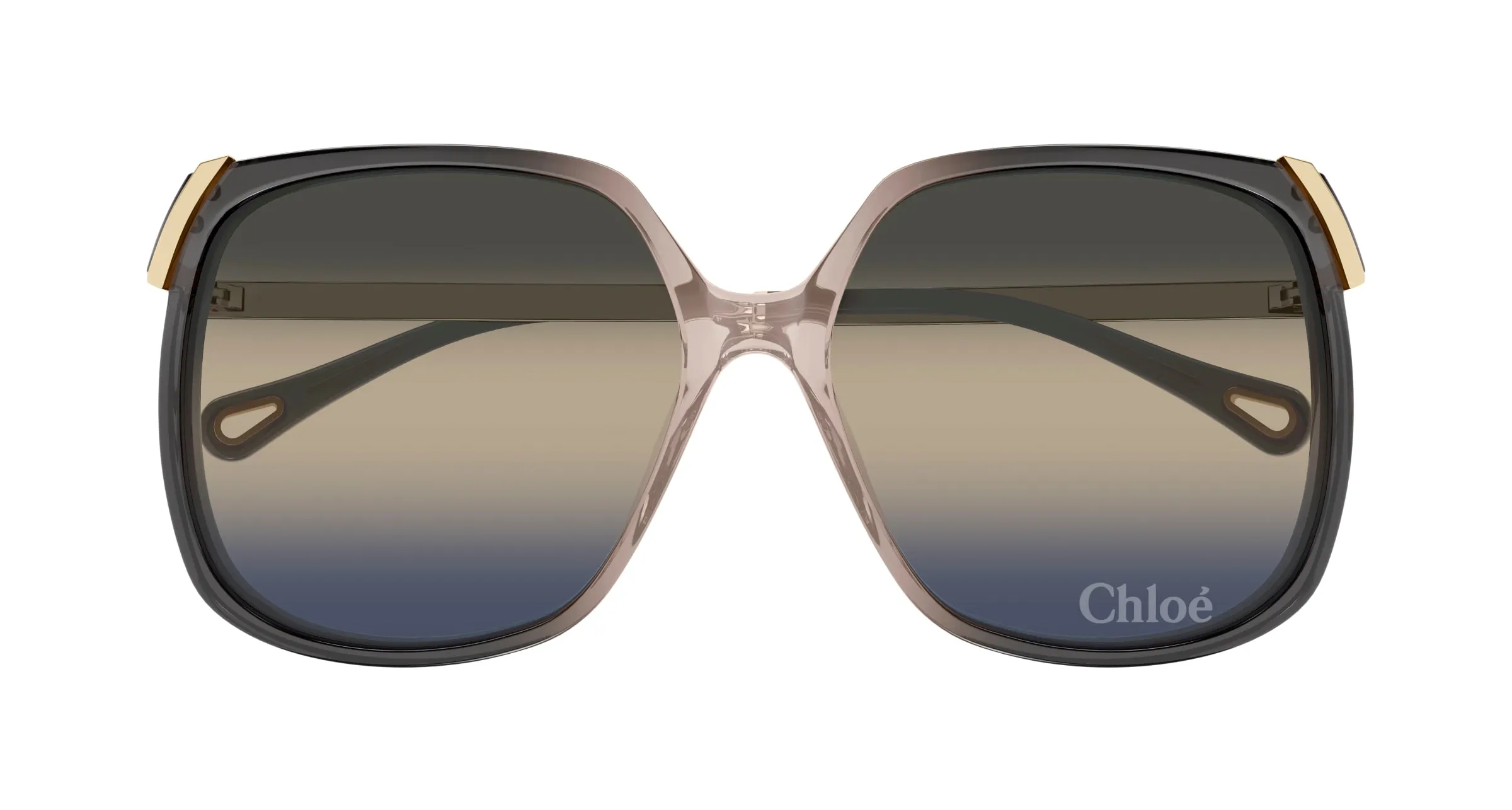 Chloé CH0286S 009 Occhiali da sole Acetato Grigio Blu Squadrata - immagine 2