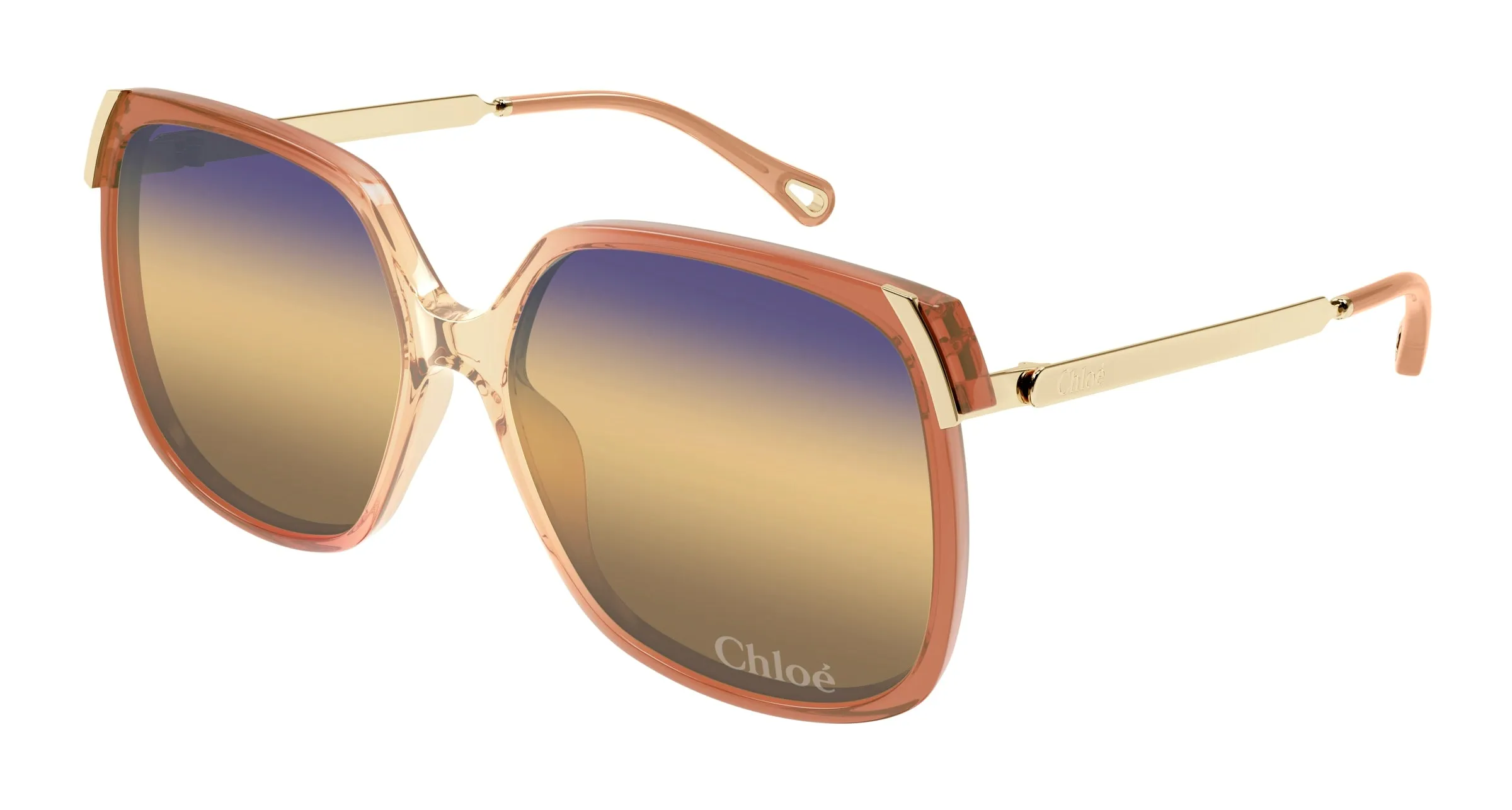 Chloé CH0286S 007 Occhiali da sole Acetato Arancione Squadrata - immagine 1
