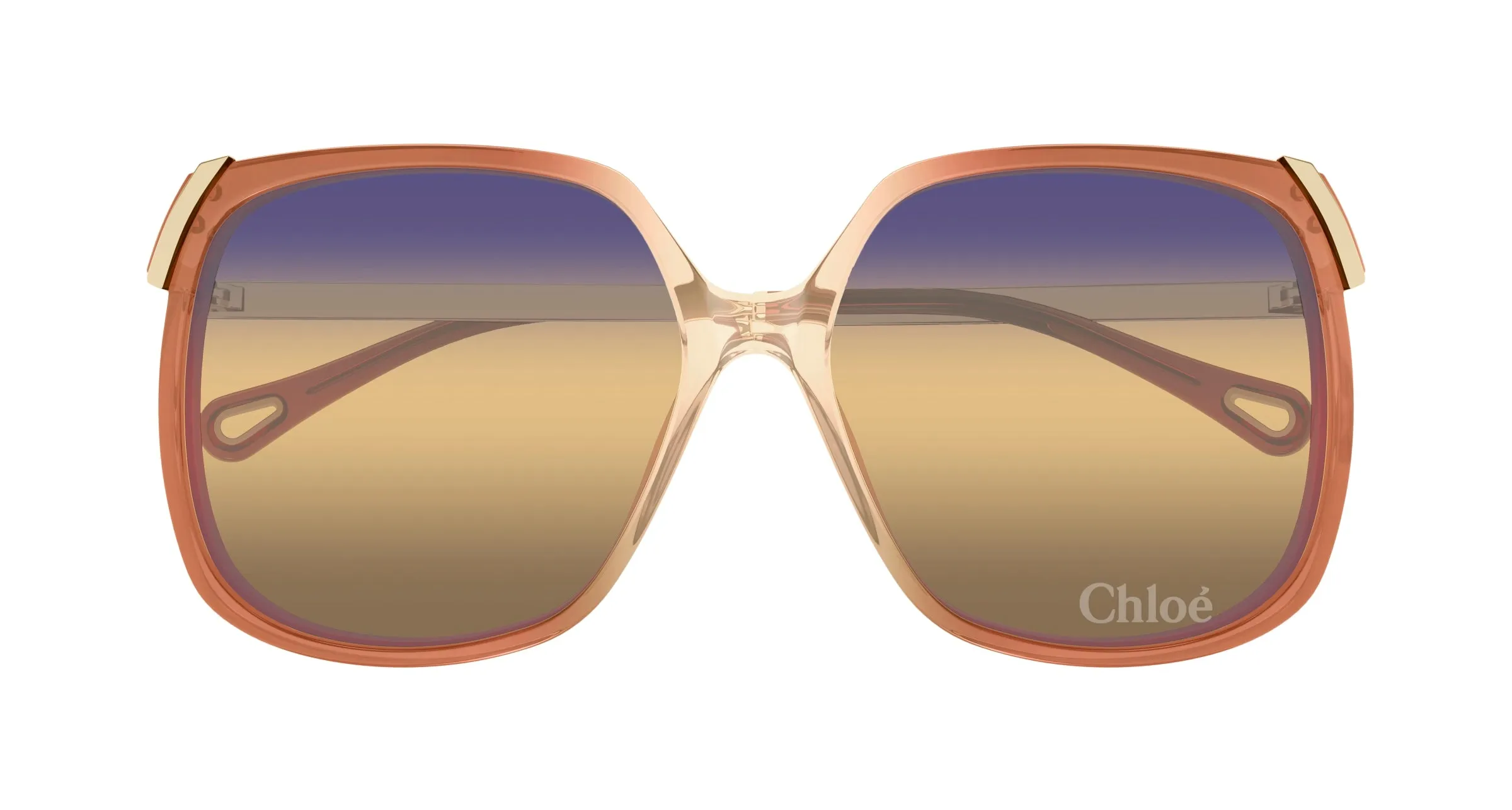 Chloé CH0286S 007 Occhiali da sole Acetato Arancione Squadrata - immagine 2