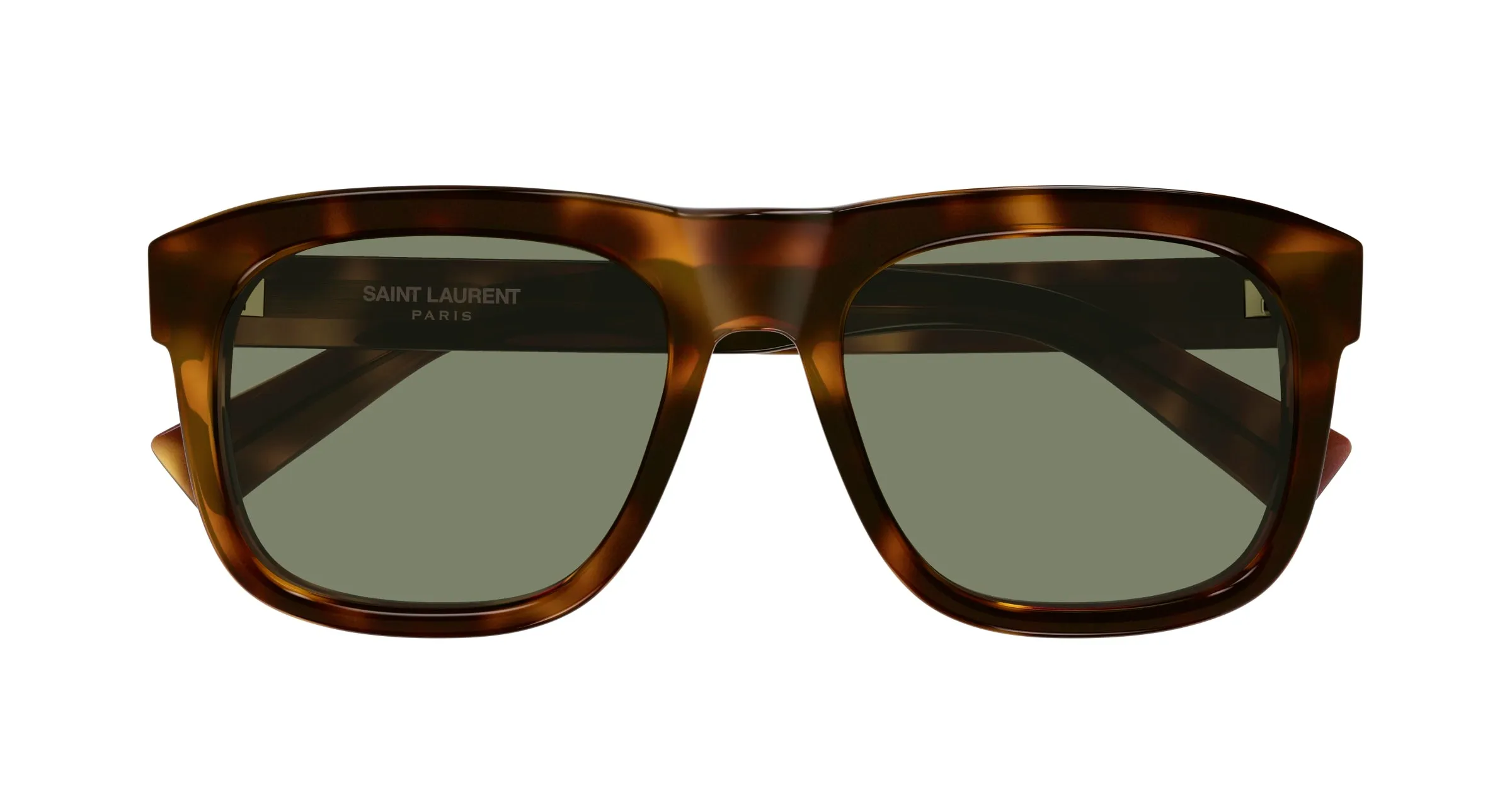 SAINT LAURENT SL 558 011 Occhiali da sole Acetato Havana Verde Squadrata - immagine 2