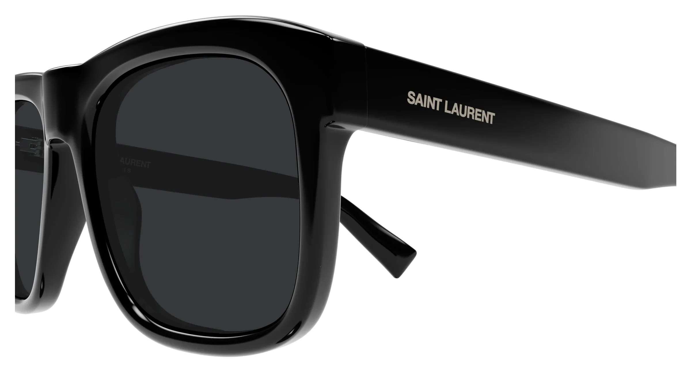 SAINT LAURENT SL 558 010 Occhiali da sole Acetato Nero Nero Squadrata - immagine 3