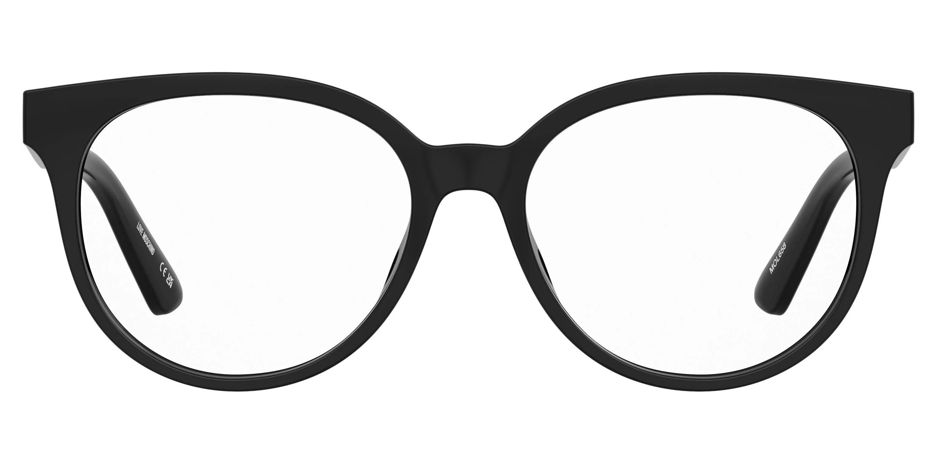 Moschino MOL658 807 Montature da vista Acetato Nero Squadrata Normale - immagine 2
