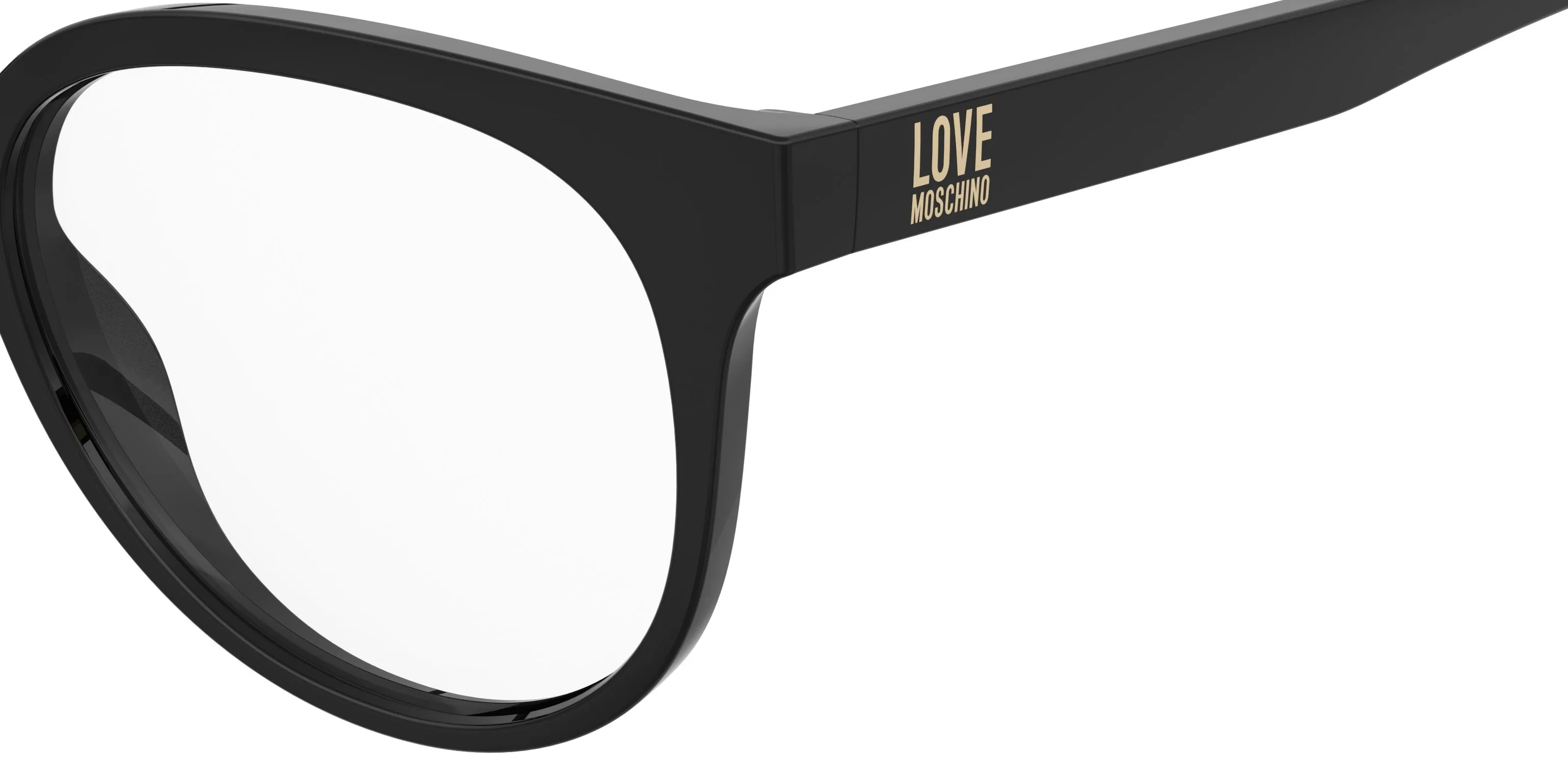 Moschino MOL658 807 Montature da vista Acetato Nero Squadrata Normale - immagine 3