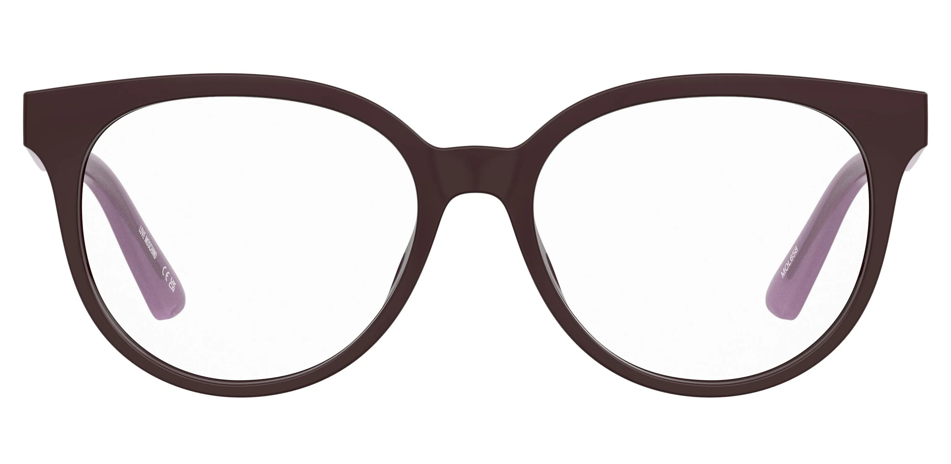 Moschino MOL658 0T7 Montature da vista Acetato Viola Squadrata Normale - immagine 2