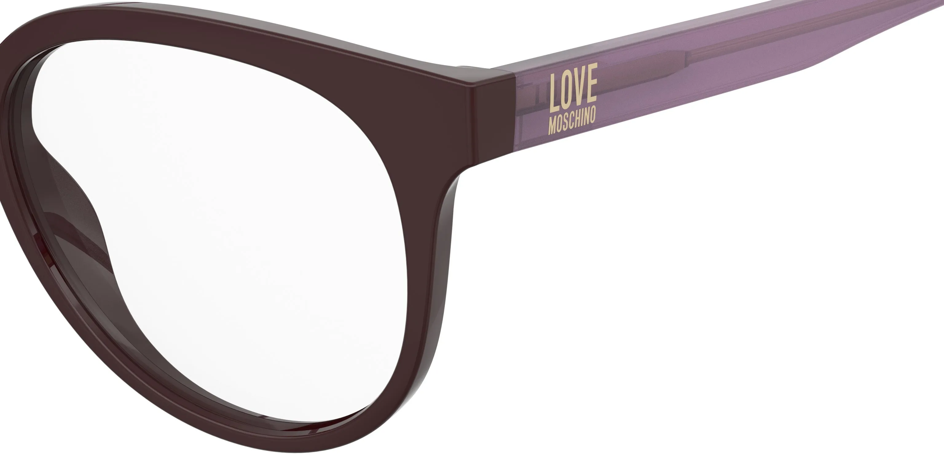 Moschino MOL658 0T7 Montature da vista Acetato Viola Squadrata Normale - immagine 3