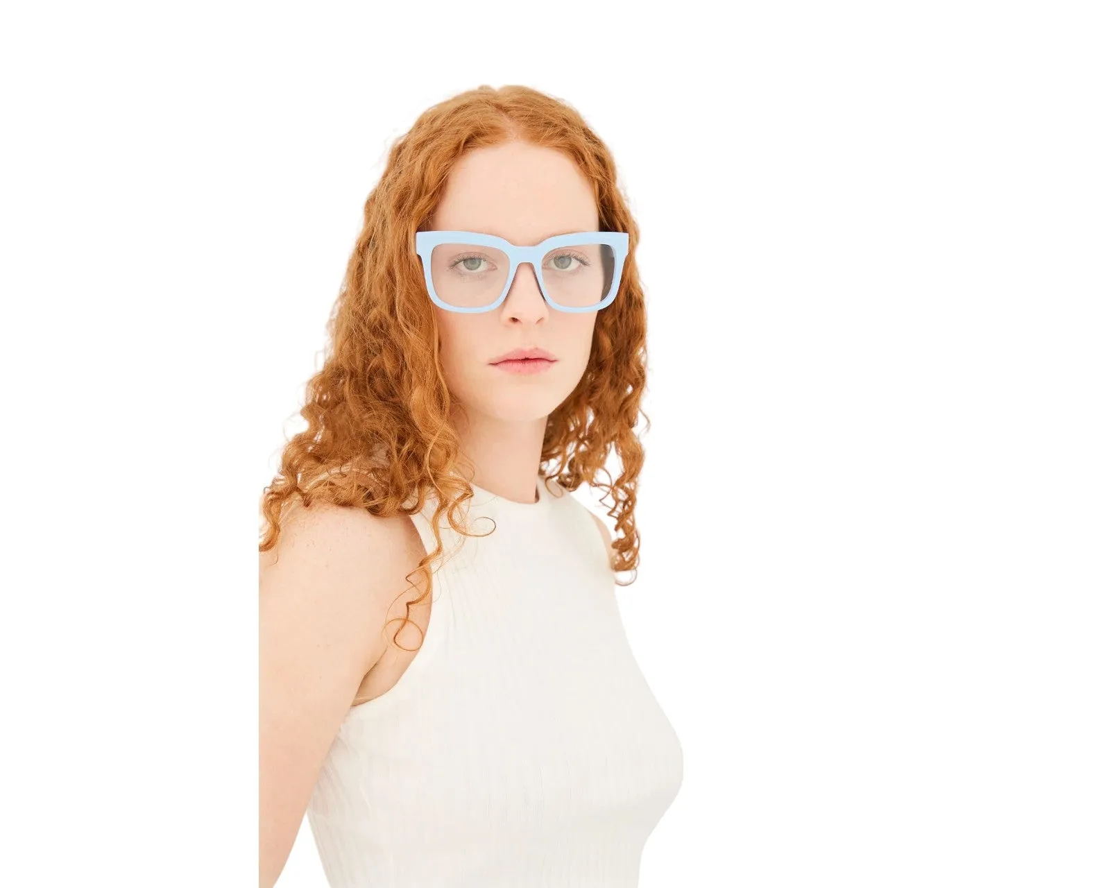 Retrosuperfuture L1S NUMERO 136 AZZURRO Montature da vista Acetato Azzurro Squadrata - immagine 4