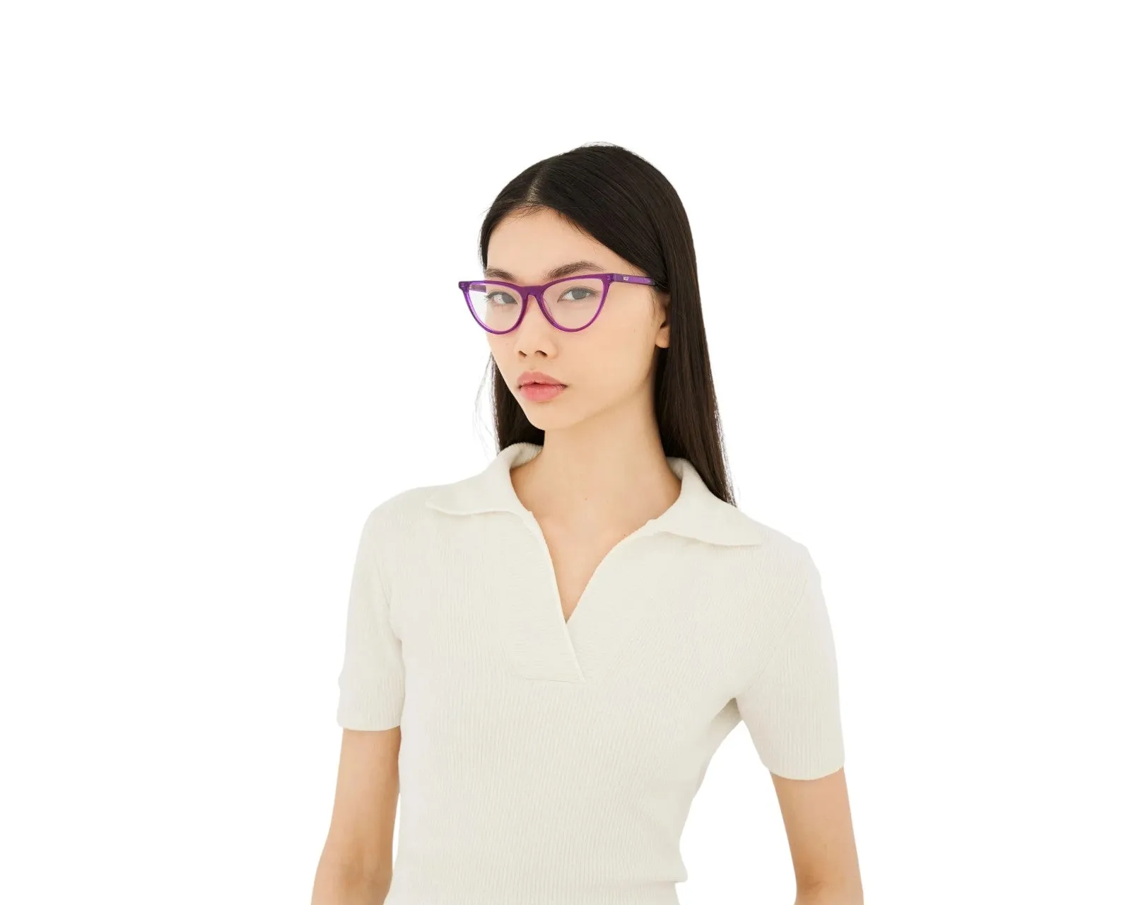 Retrosuperfuture KCR NUMERO 135 VIOLISSIMO Montature da vista Acetato Viola Cat Eye - immagine 4