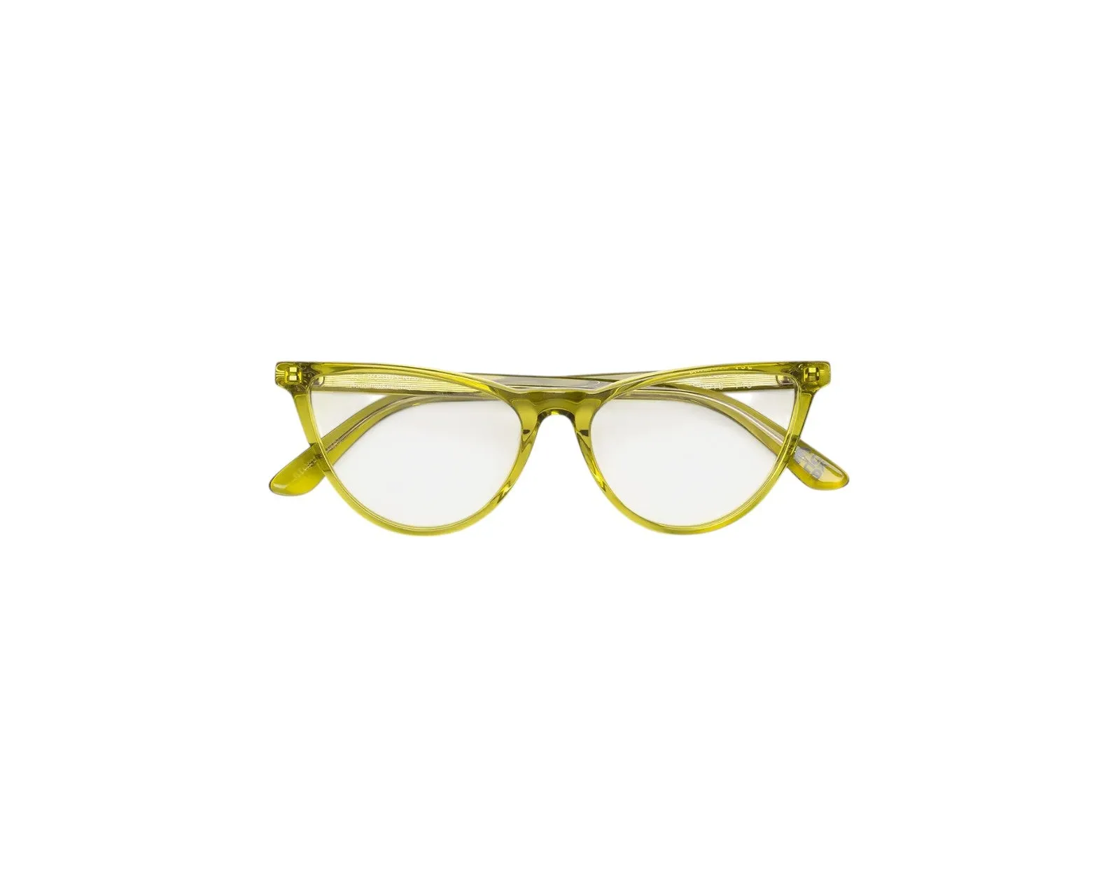 Retrosuperfuture 6TG NUMERO 135 MINDLESS Montature da vista Acetato Giallo Cat Eye - immagine 2