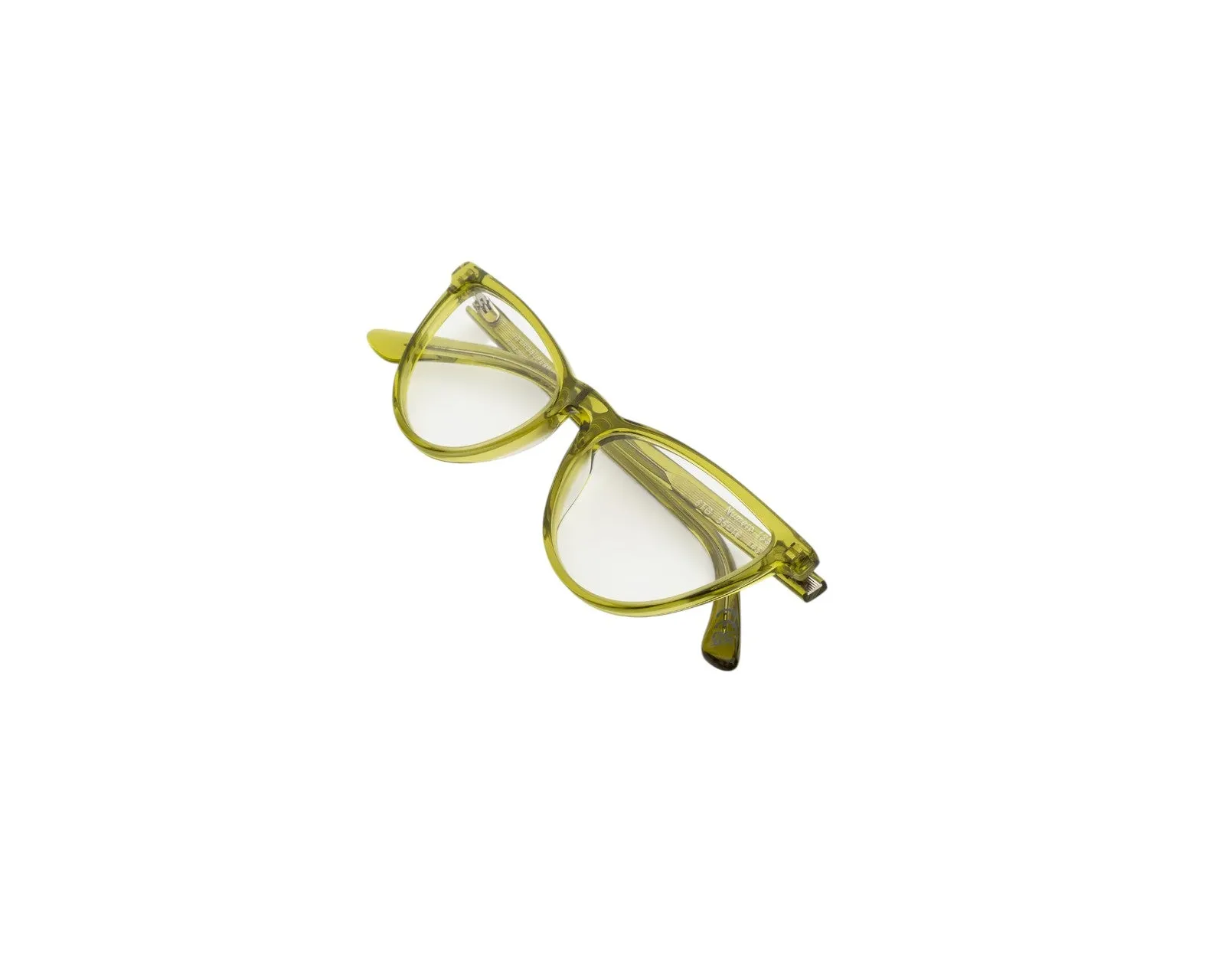 Retrosuperfuture 6TG NUMERO 135 MINDLESS Montature da vista Acetato Giallo Cat Eye - immagine 3