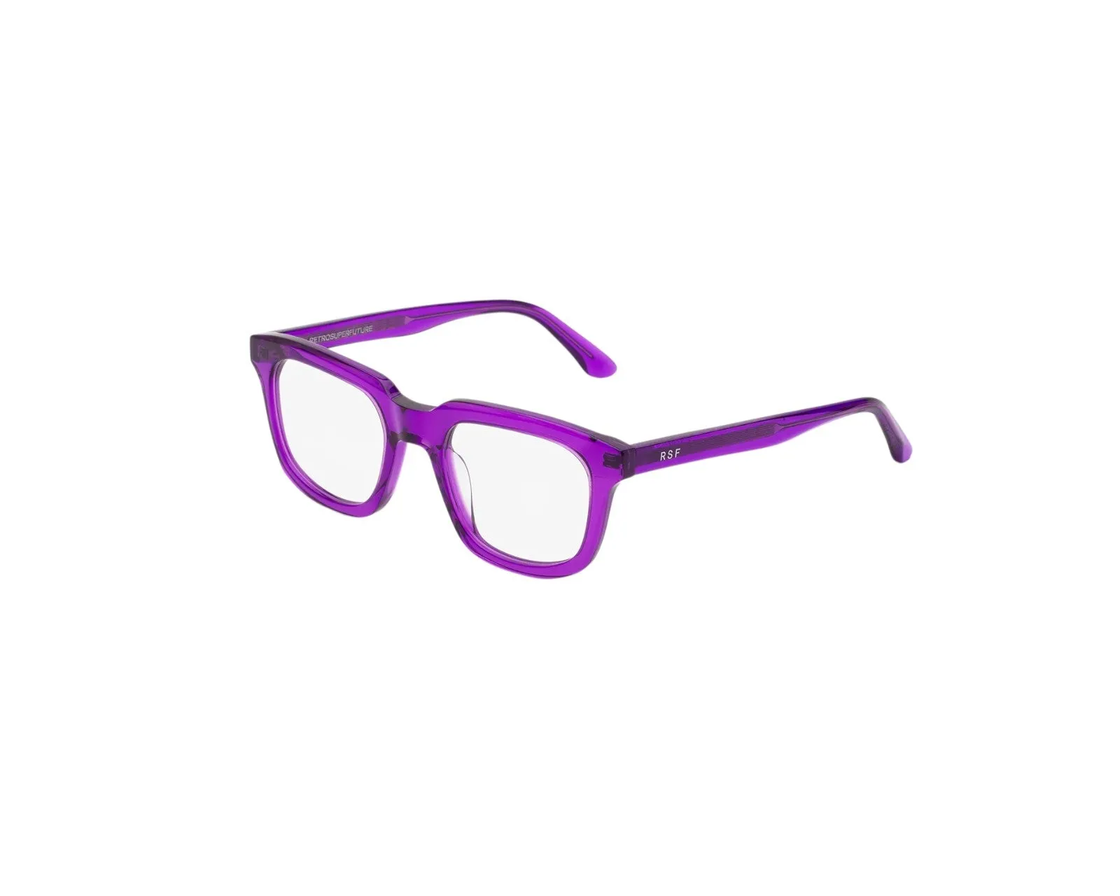 Retrosuperfuture 6QK NUMERO 132 VIOLISSIMO Montature da vista Acetato Viola Squadrata - immagine 1
