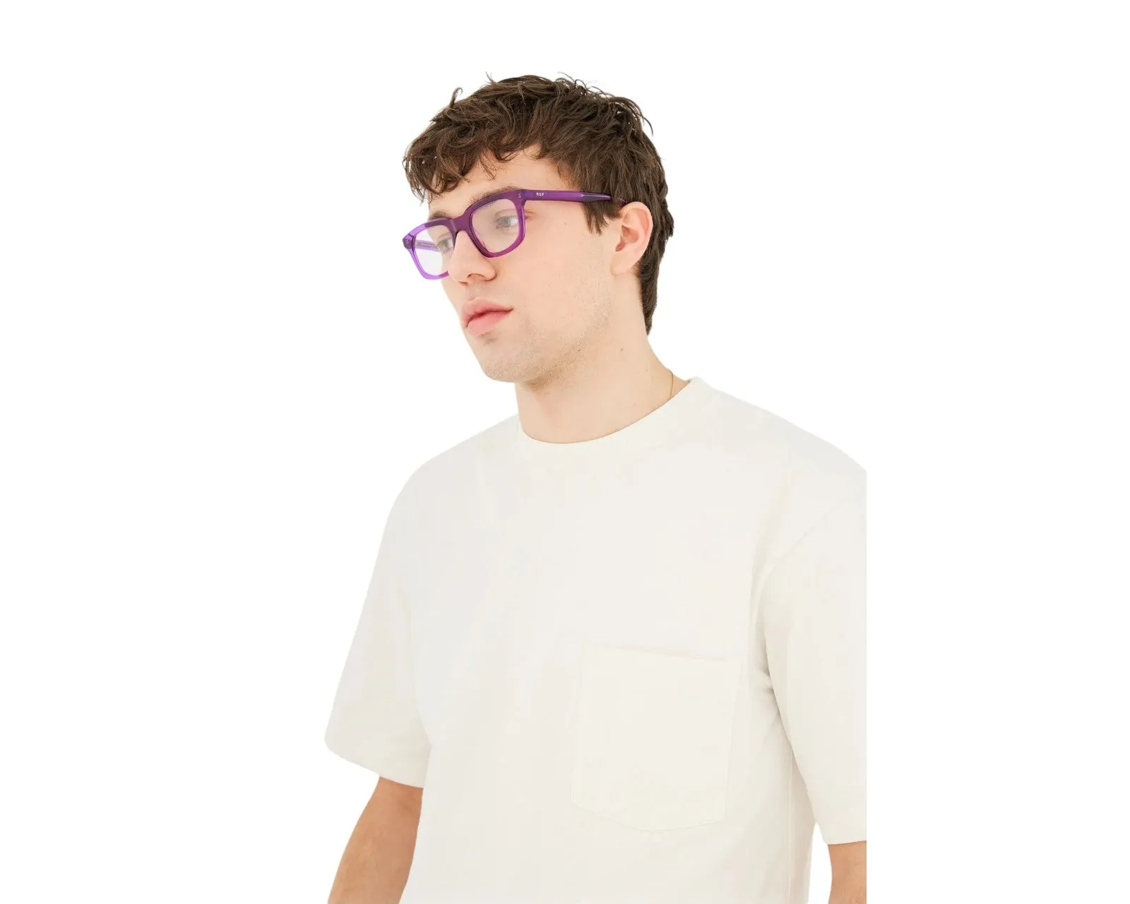 Retrosuperfuture 6QK NUMERO 132 VIOLISSIMO Montature da vista Acetato Viola Squadrata - immagine 4