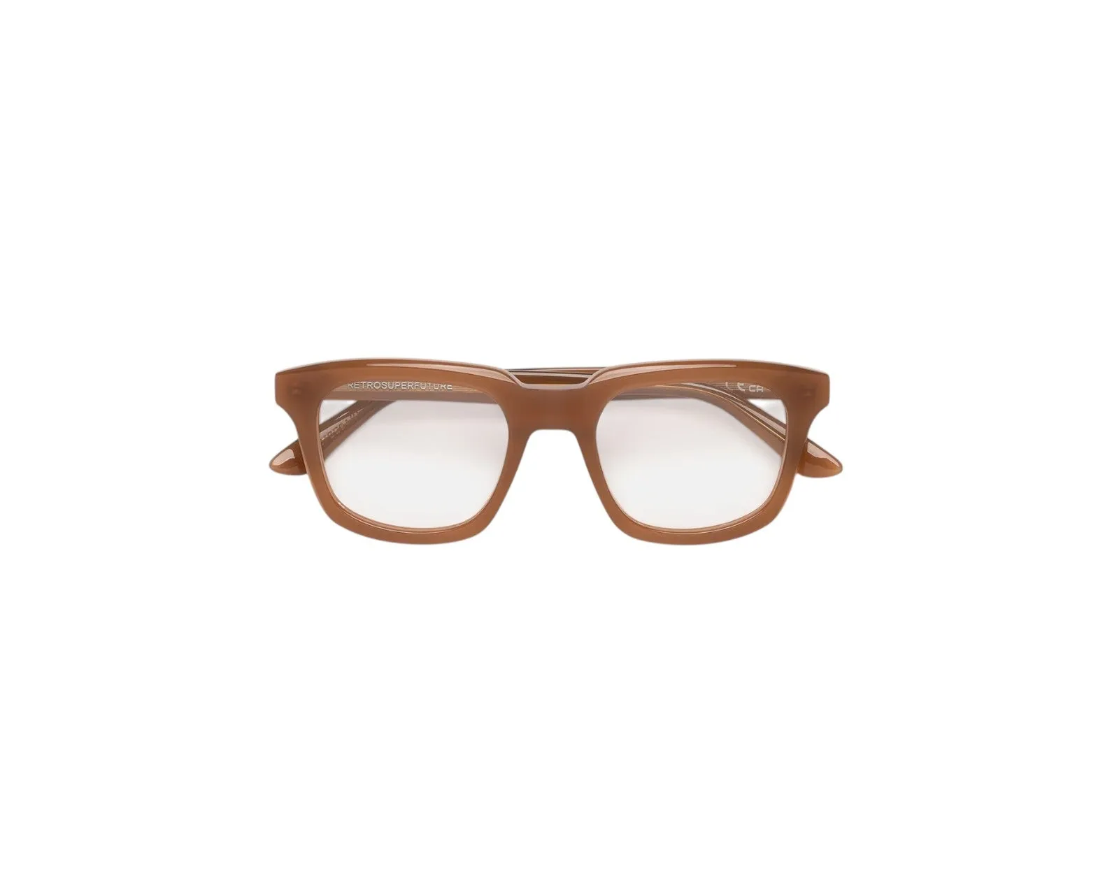 Retrosuperfuture PJQ NUMERO 132 COLA Montature da vista Acetato Marrone Squadrata - immagine 2