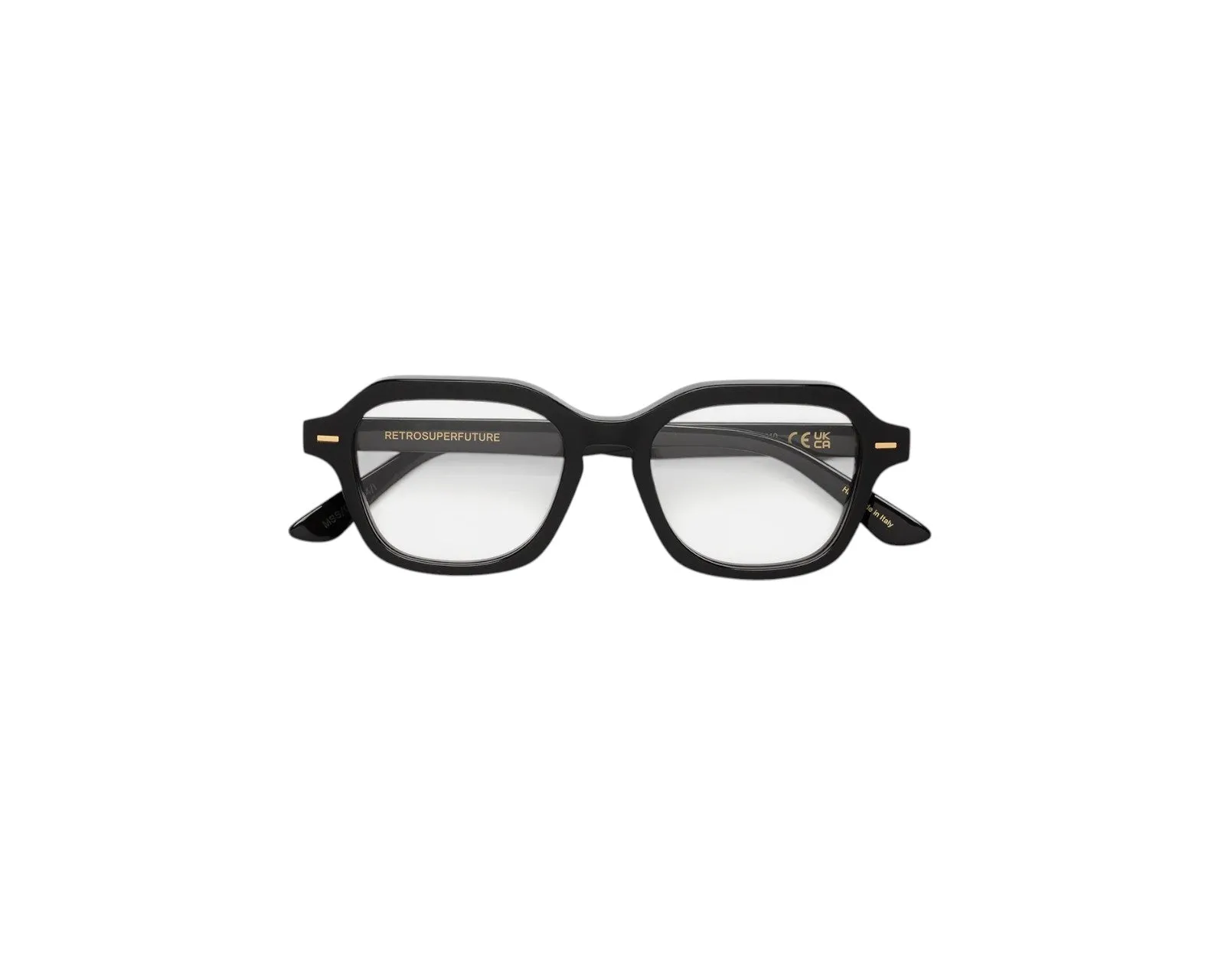 Retrosuperfuture MSS NUMERO 130 BLACK Montature da vista Acetato Nero Squadrata - immagine 3