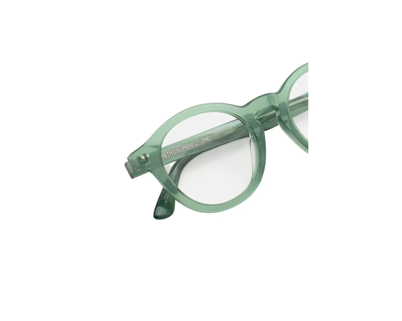 Retrosuperfuture WND NUMERO 129 SALVIA Montature da vista Acetato Verde Rotonda - immagine 3