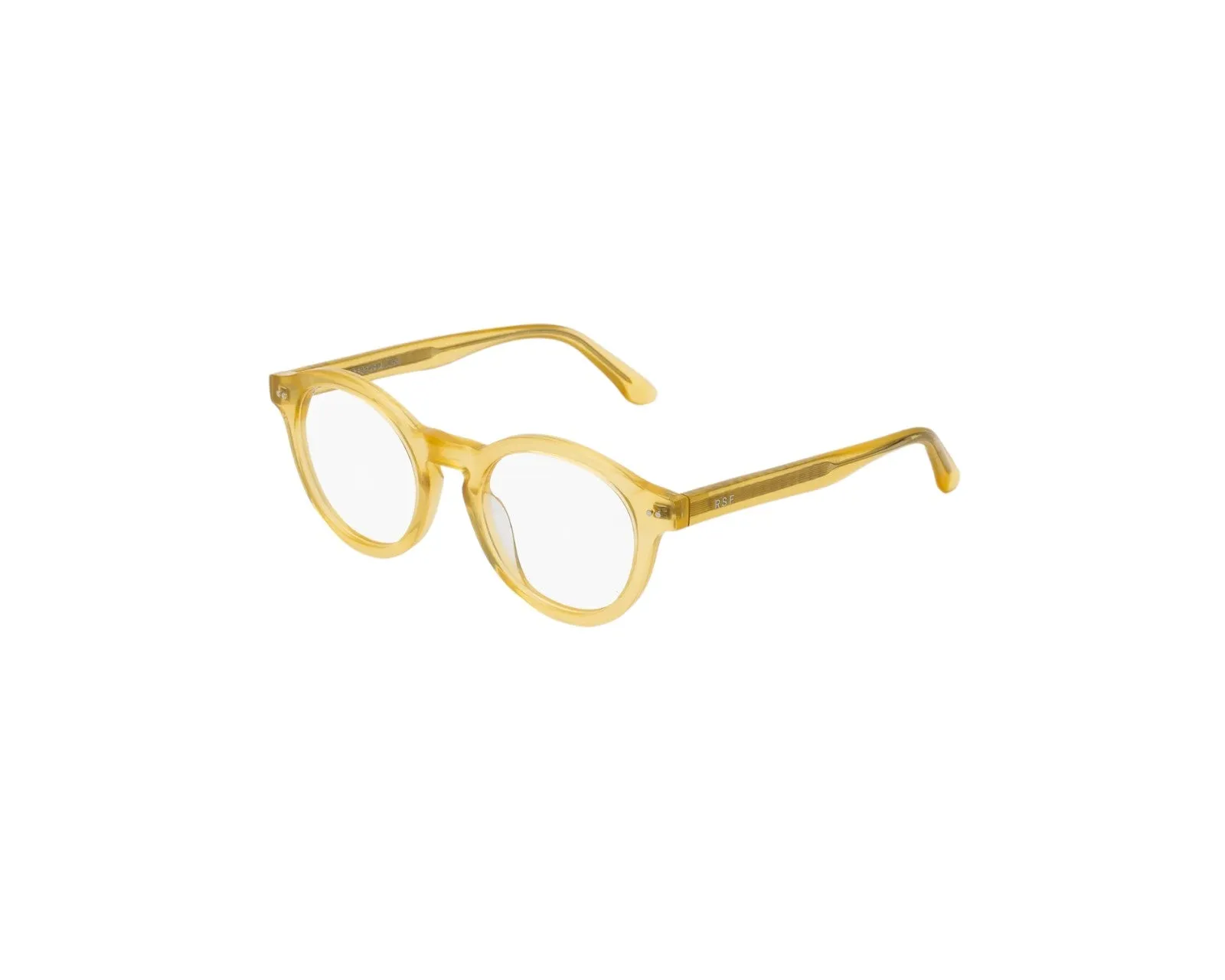 Retrosuperfuture KW5 NUMERO 129 COZY Montature da vista Acetato Giallo Rotonda - immagine 1