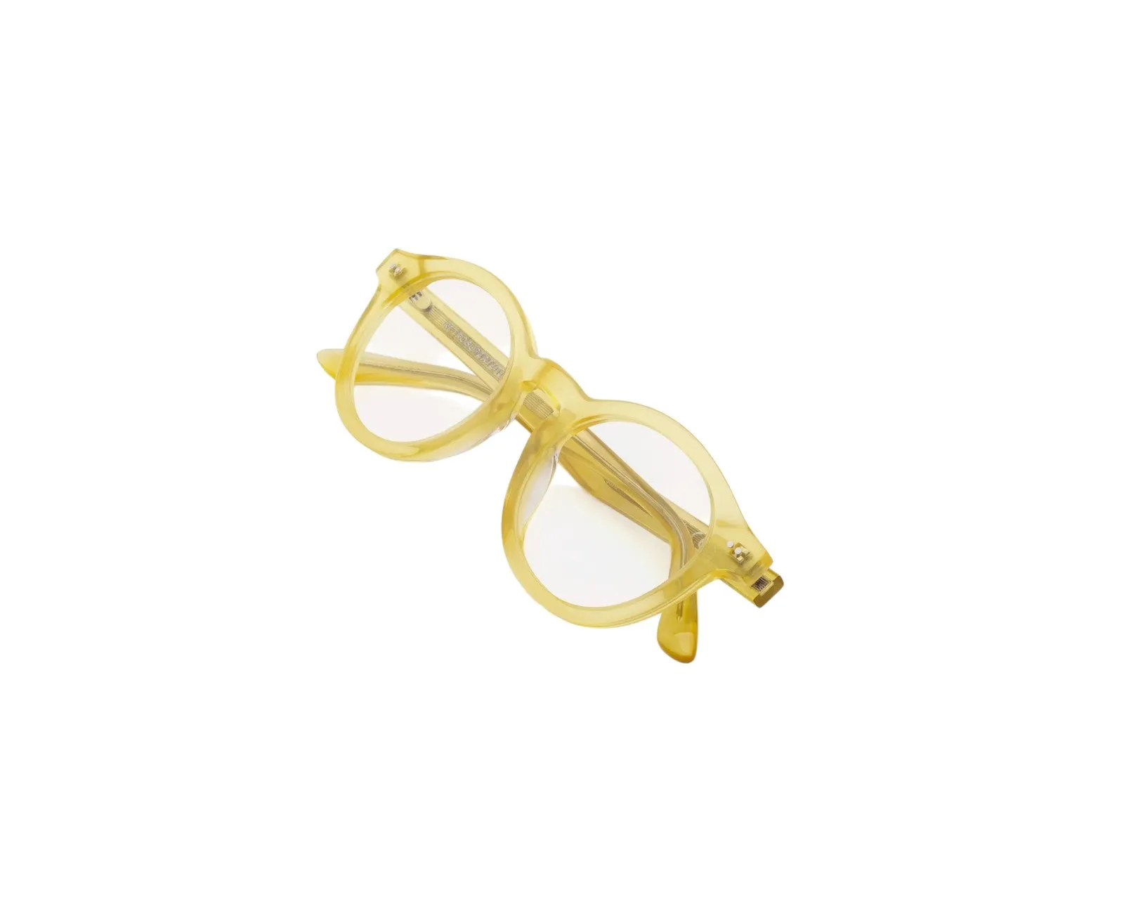 Retrosuperfuture KW5 NUMERO 129 COZY Montature da vista Acetato Giallo Rotonda - immagine 3