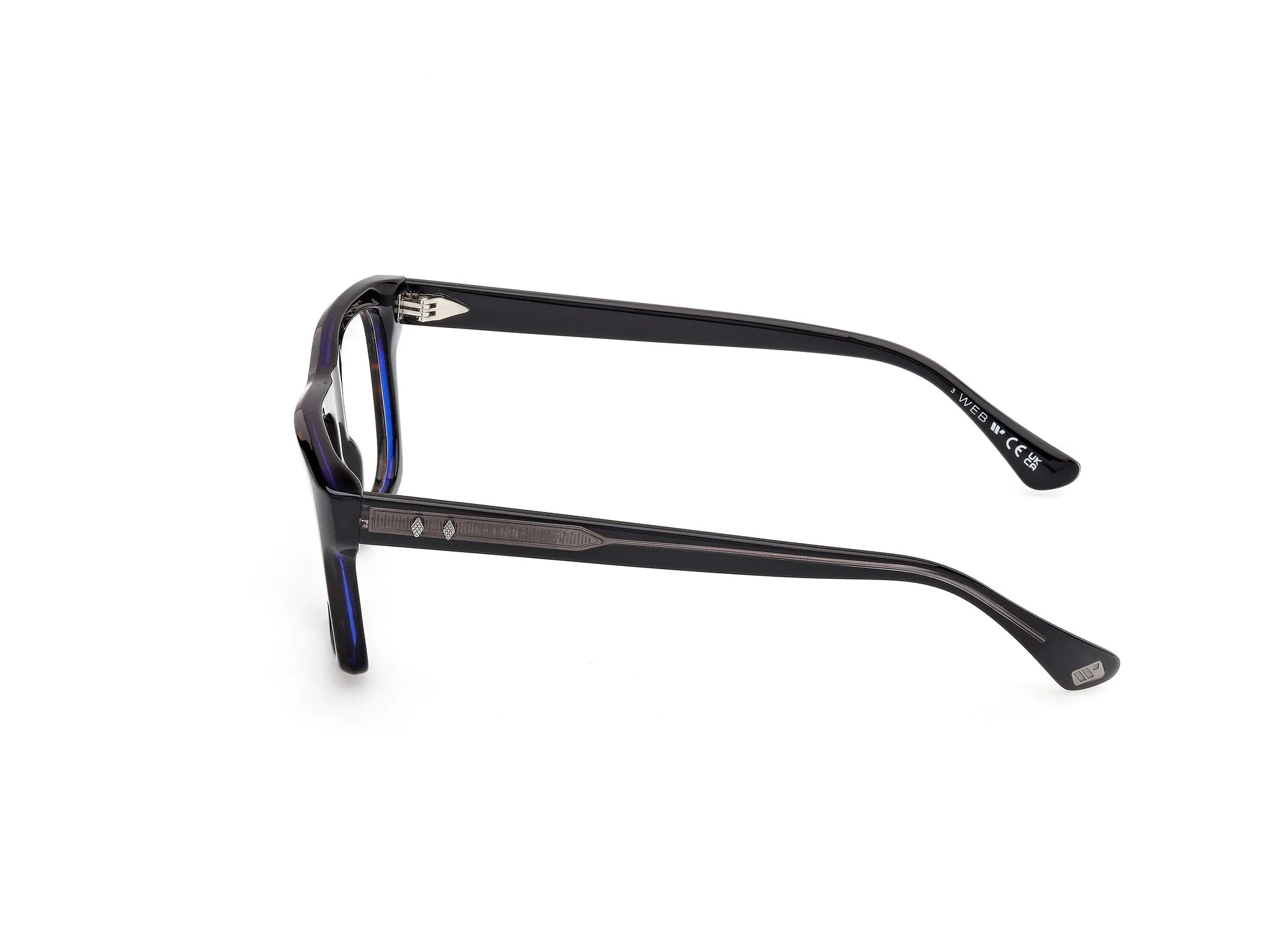 Web WE5450 56 Montature da vista Acetato Havana Squadrata Normale - immagine 3