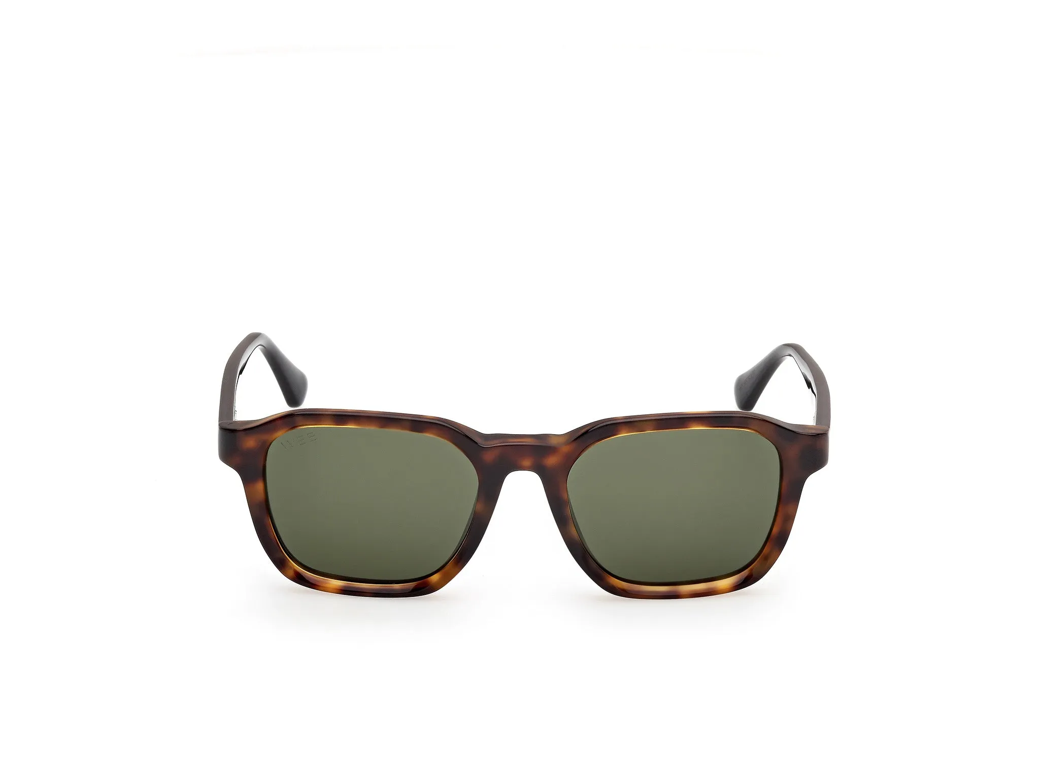 Web WE0385 55N Occhiali da sole Acetato Havana Verde Squadrata Normale - immagine 2