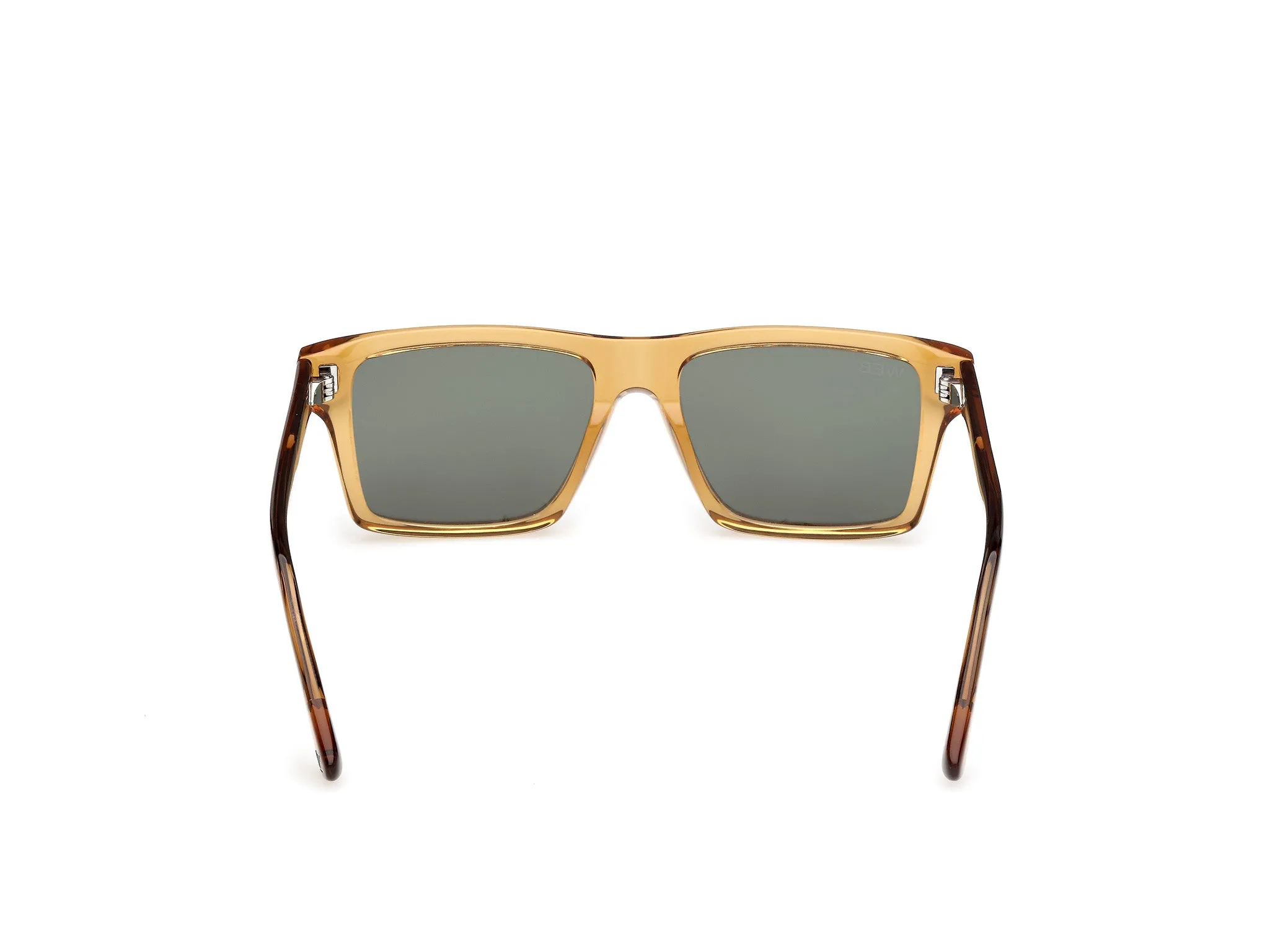 Web WE0383 39N Occhiali da sole Acetato Giallo Verde Squadrata Normale - immagine 4