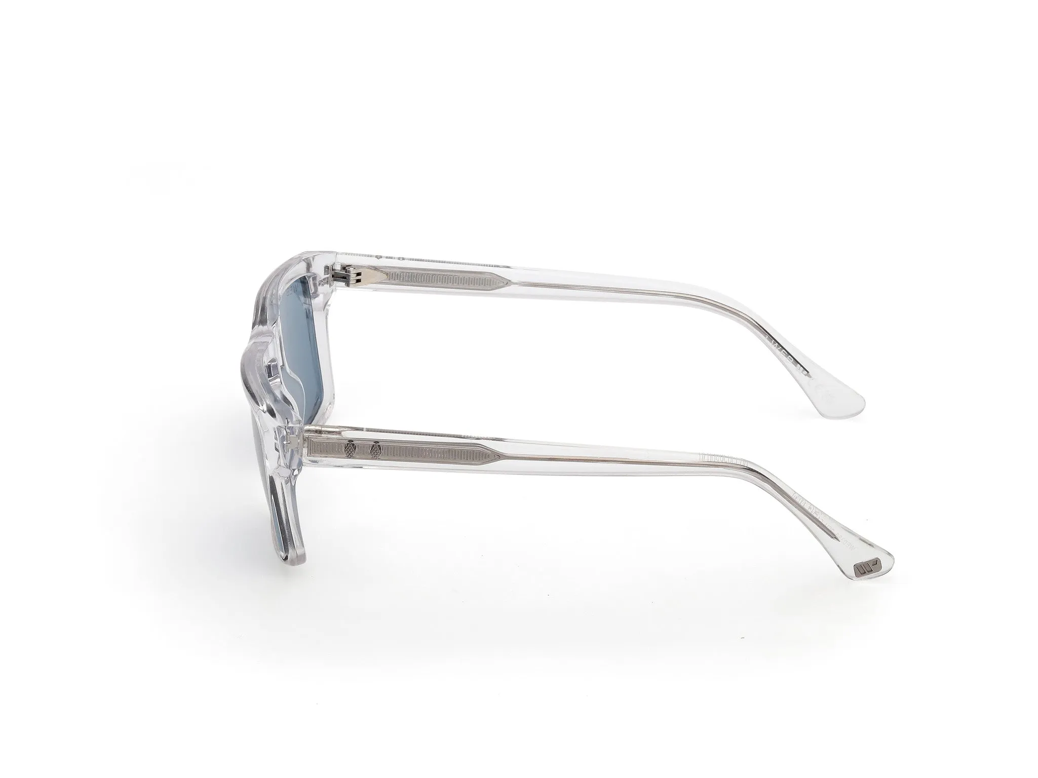 Web WE0383 26V Occhiali da sole Acetato Trasparente Blu Squadrata Normale - immagine 3