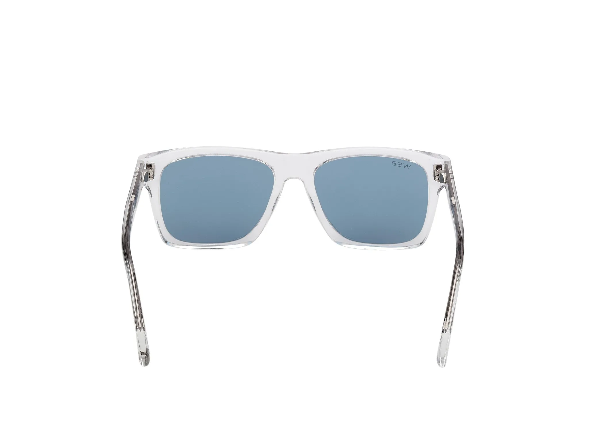Web WE0382 26V Occhiali da sole Acetato Trasparente Blu Squadrata Normale - immagine 4