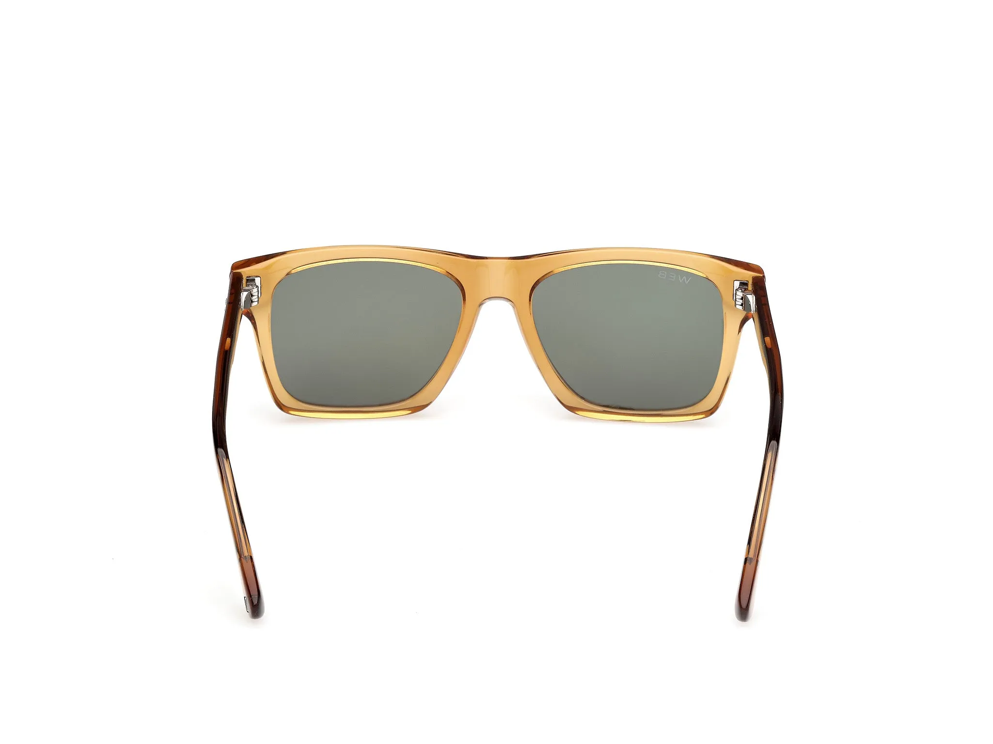Web WE0382 39N Occhiali da sole Acetato Giallo Verde Squadrata Normale - immagine 4