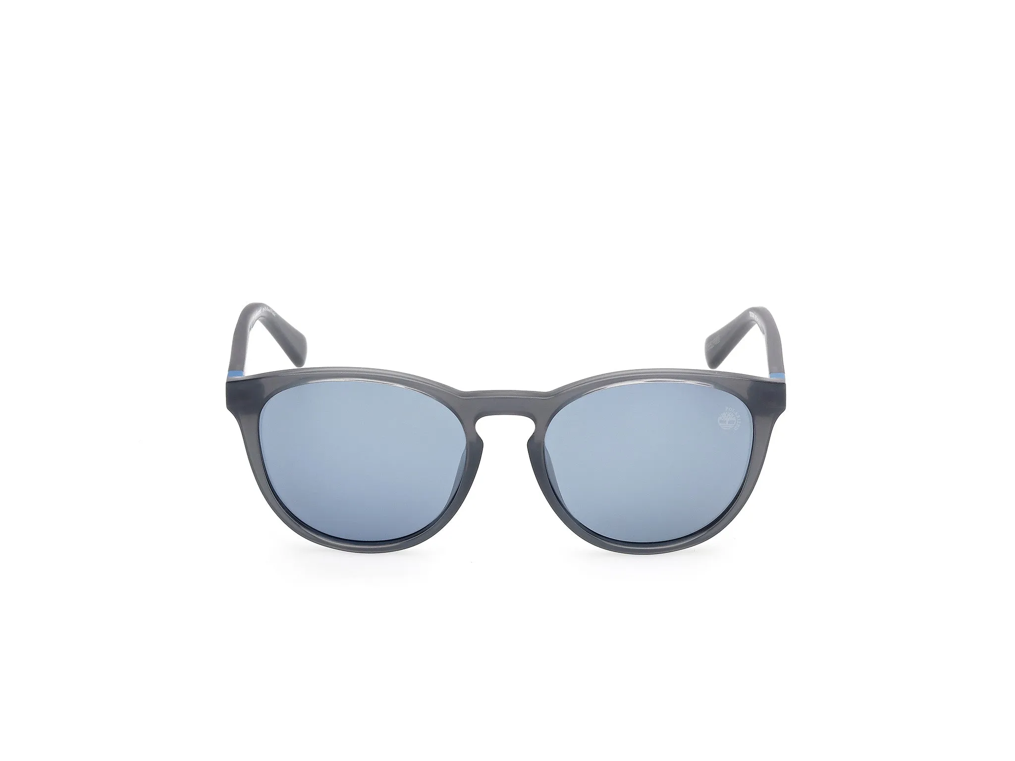 Timberland TB00049 20D Occhiali da sole Iniettato Grigio Blu Rotonda Polarizzata - immagine 2