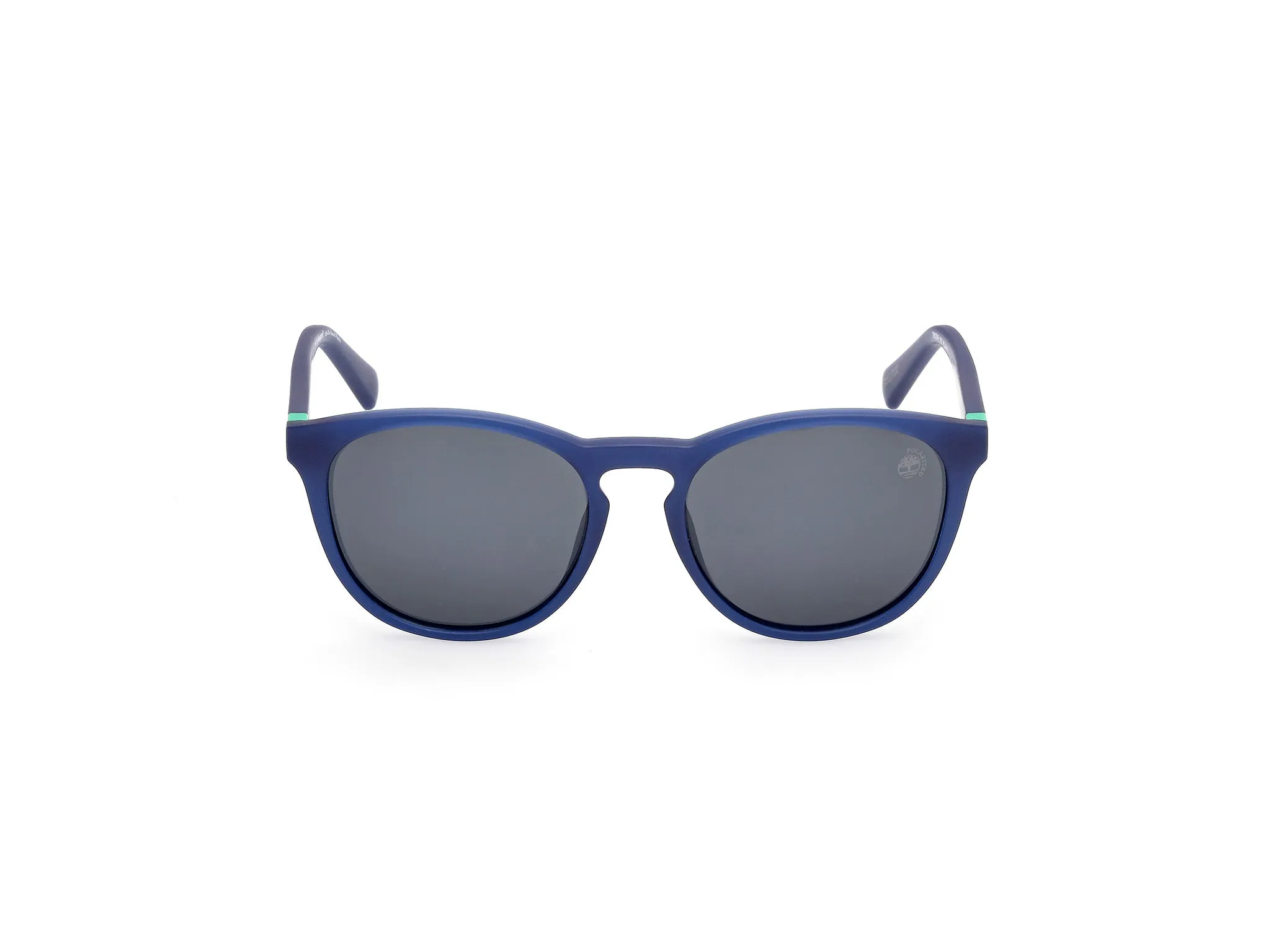 Timberland TB00049 91D Occhiali da sole Iniettato Blu Fumo Rotonda Polarizzata - immagine 2