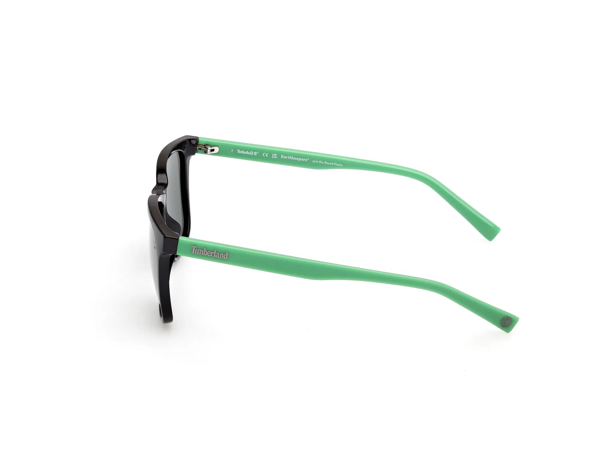 Timberland TB00047 01R Occhiali da sole Iniettato Nero Verde Squadrata Polarizzata - immagine 3