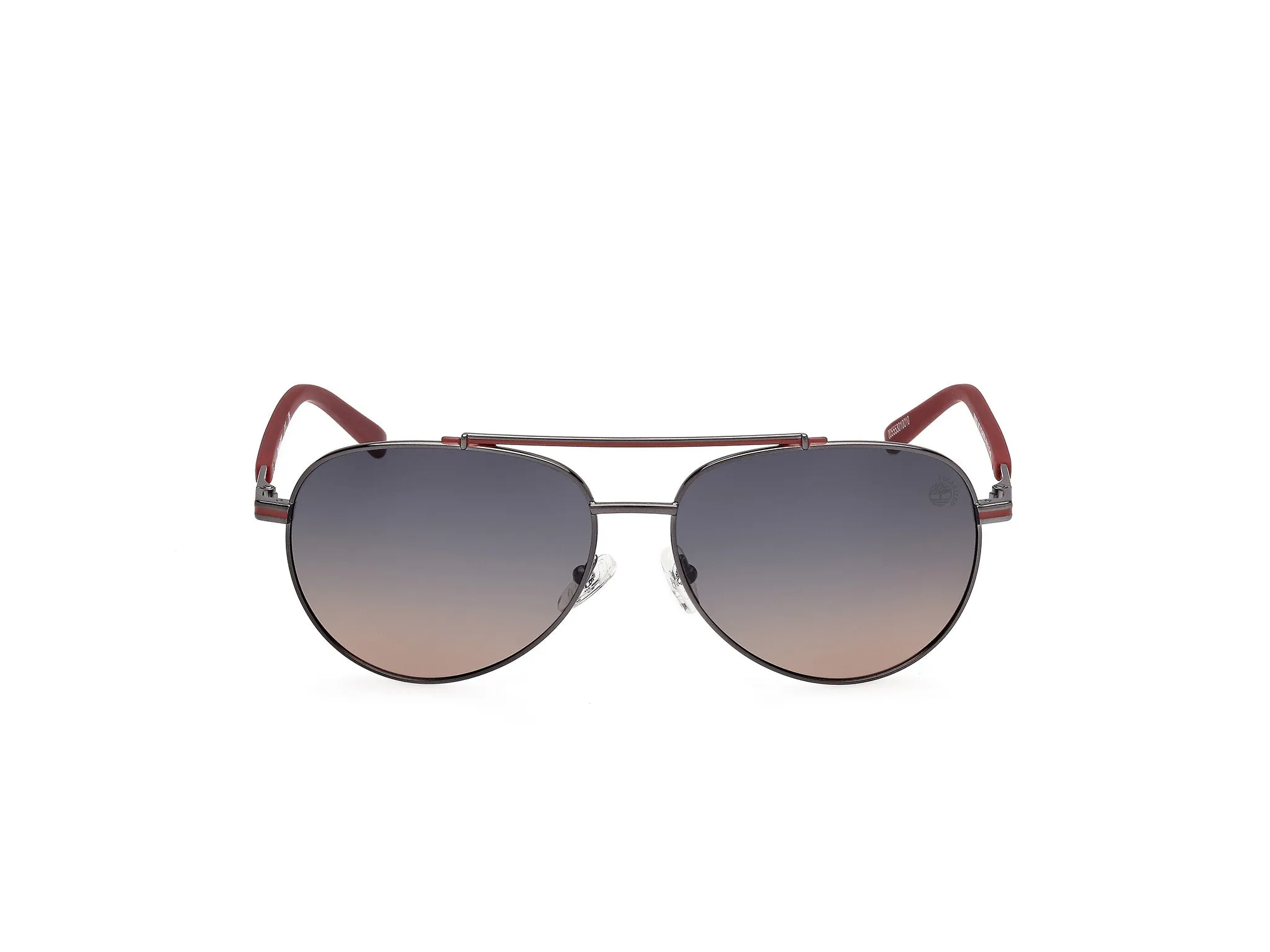 Timberland TB00039 06D Occhiali da sole Metallo Grigio Fumo Pilot Polarizzata - immagine 2