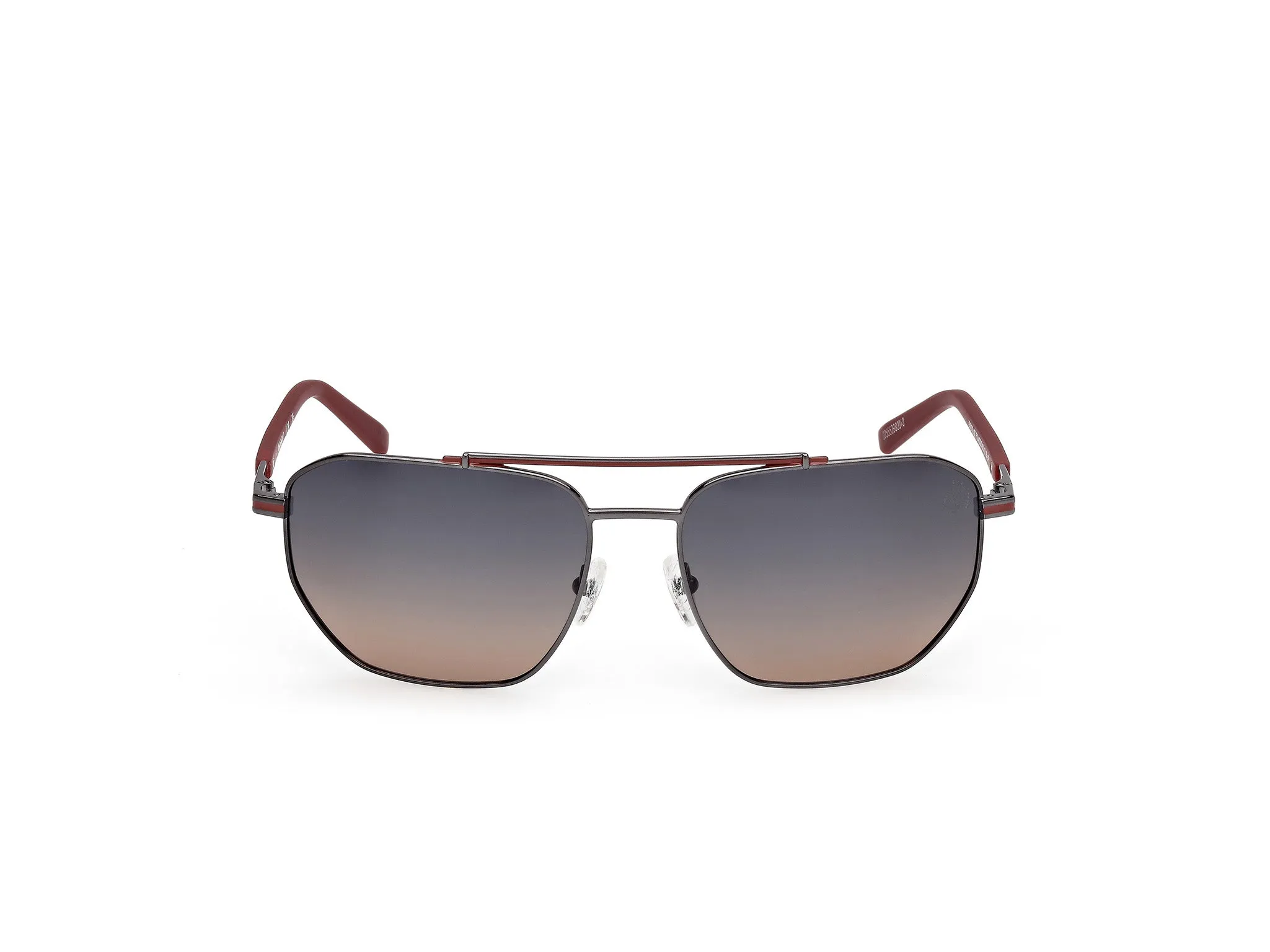 Timberland TB00038 06D Occhiali da sole Metallo Grigio Fumo Squadrata Polarizzata - immagine 2